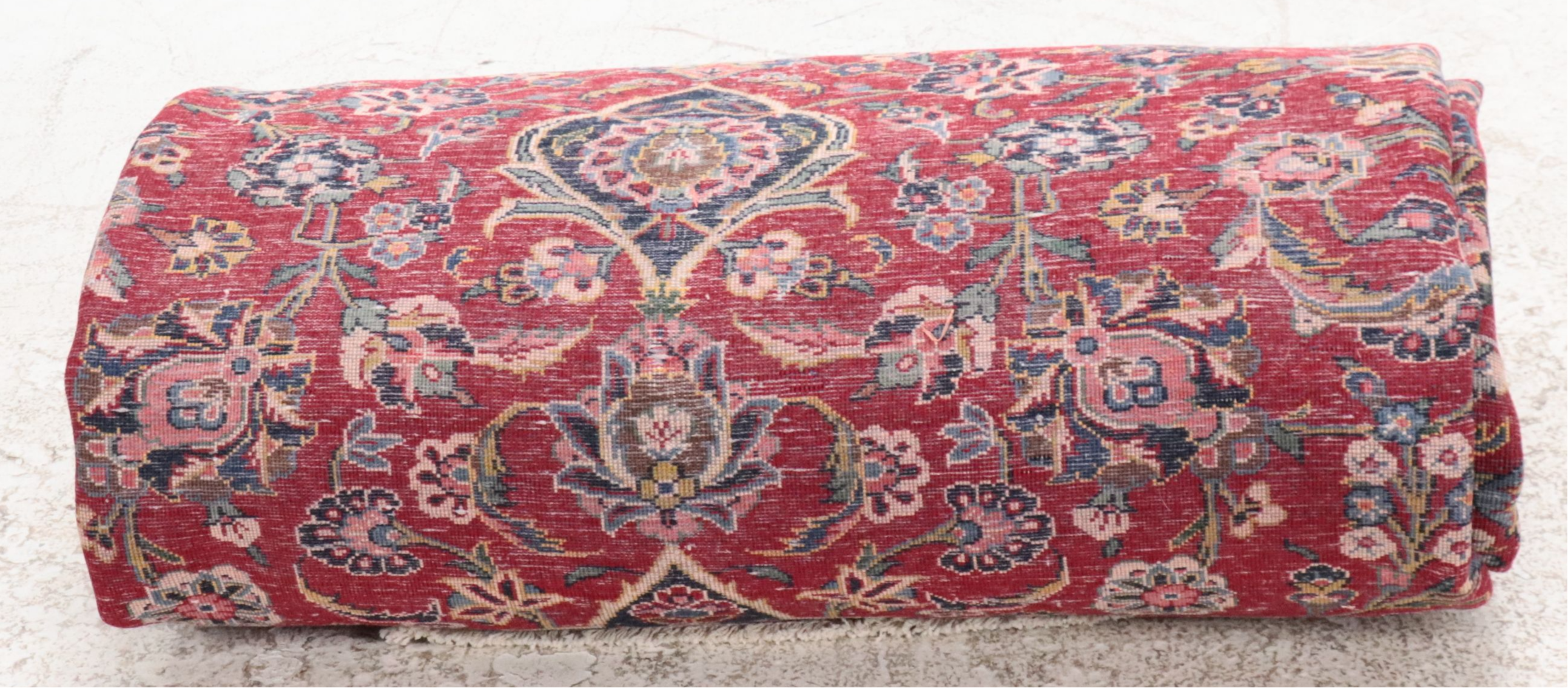 7'9 x 11'1 Hand-Knotted Persian Mashhad Area Rug