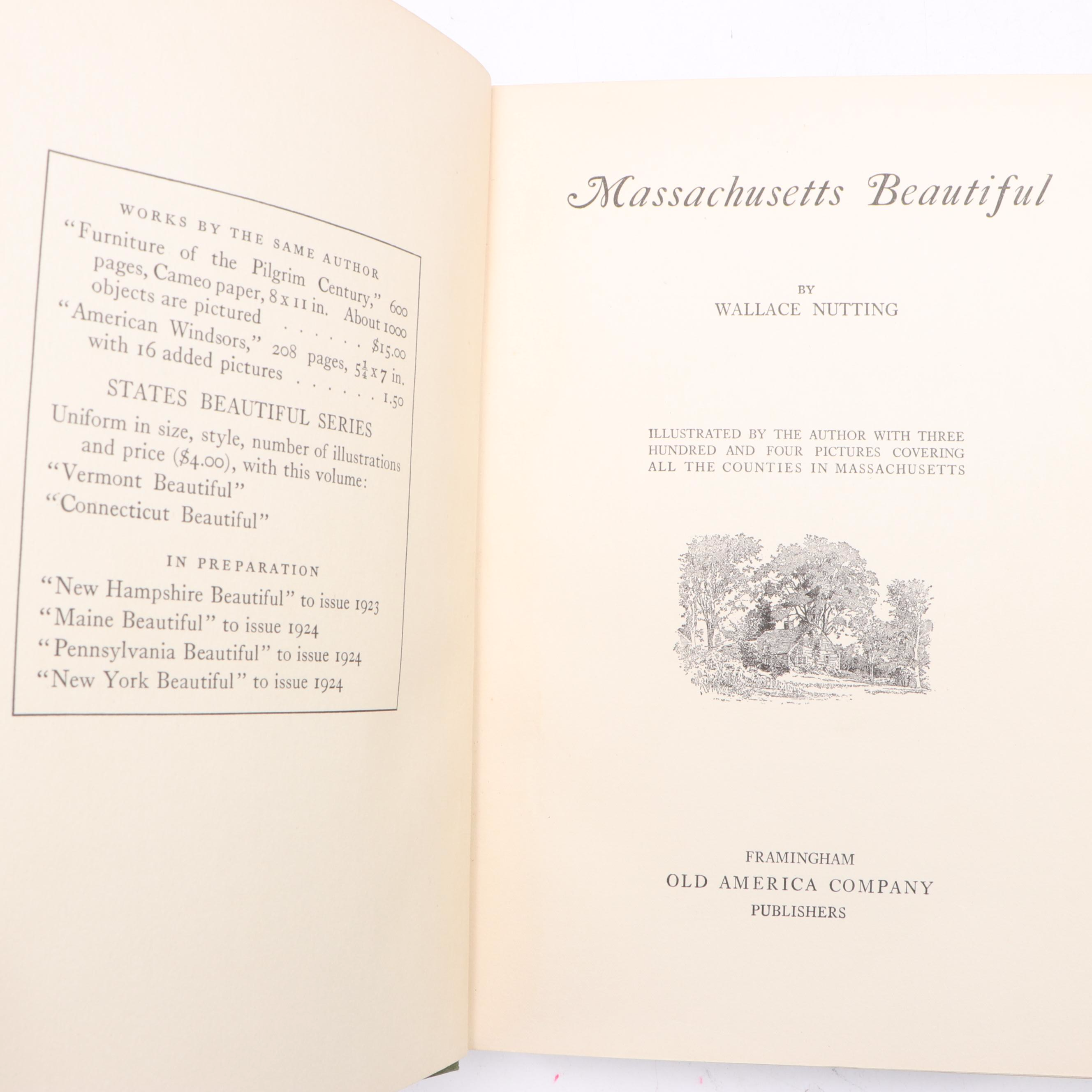First Edition "England Beautiful" and More by Wallace Nutting, Early 20th C.