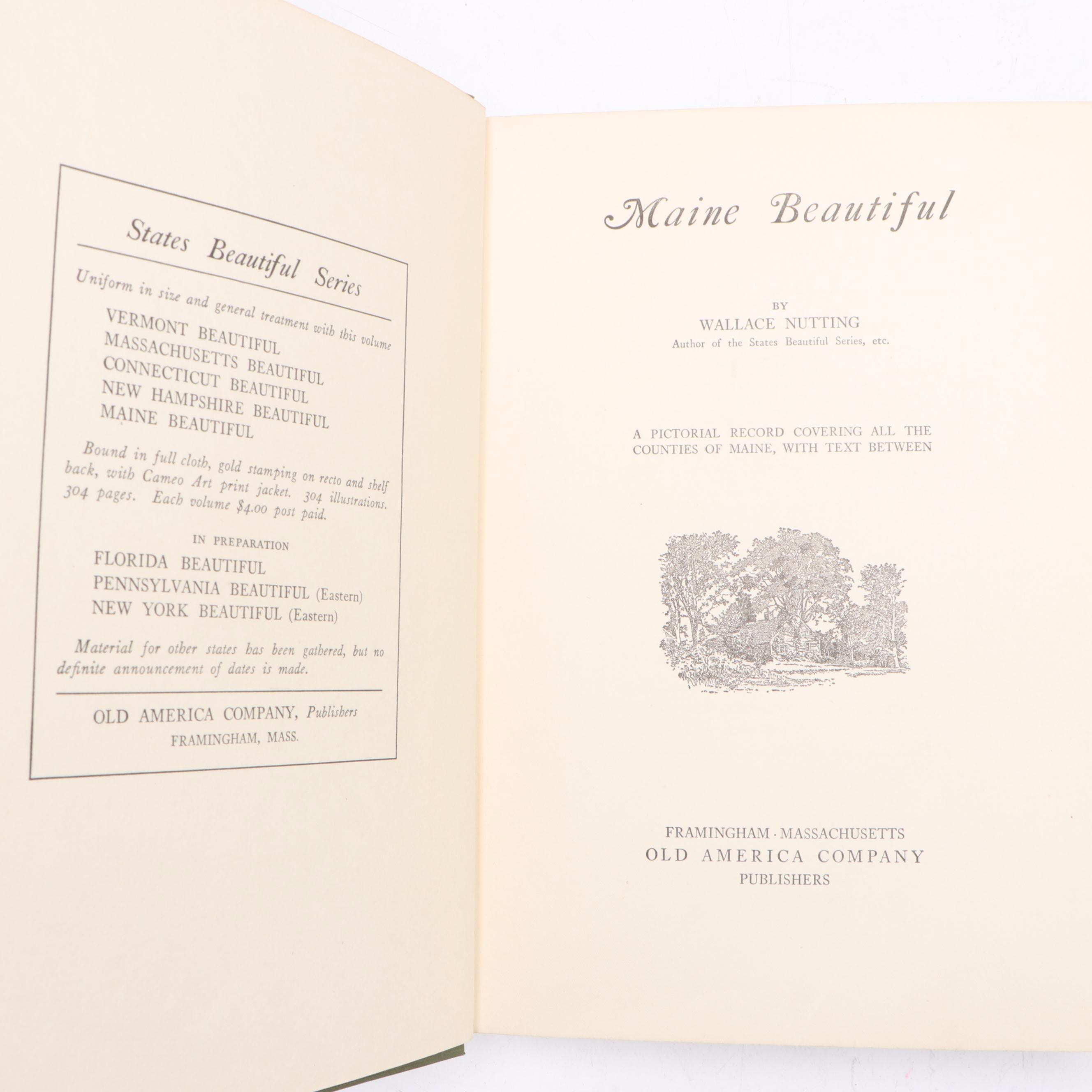 First Edition "England Beautiful" and More by Wallace Nutting, Early 20th C.