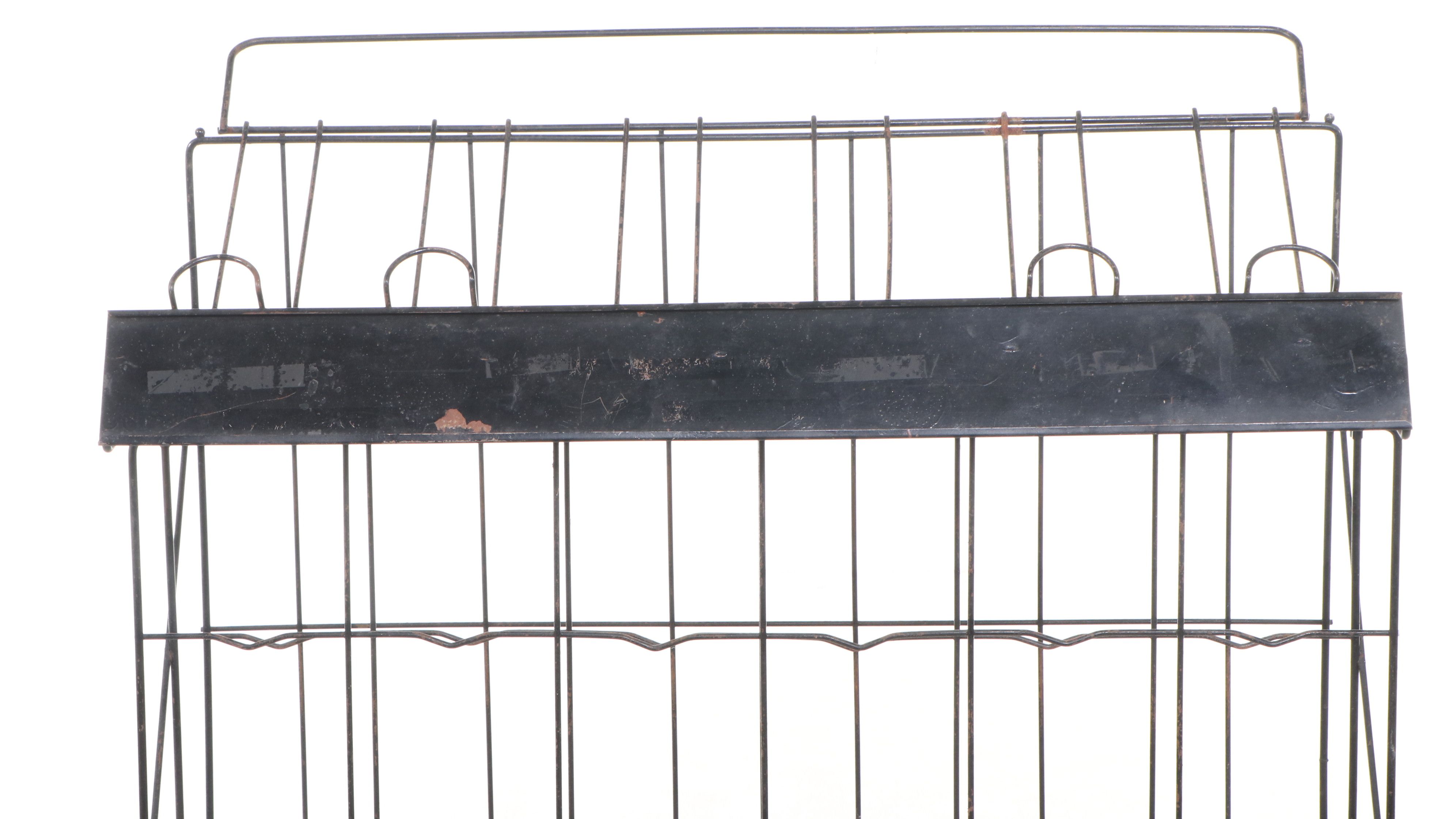 Metal Wire Two-Tier Wine Display Rack