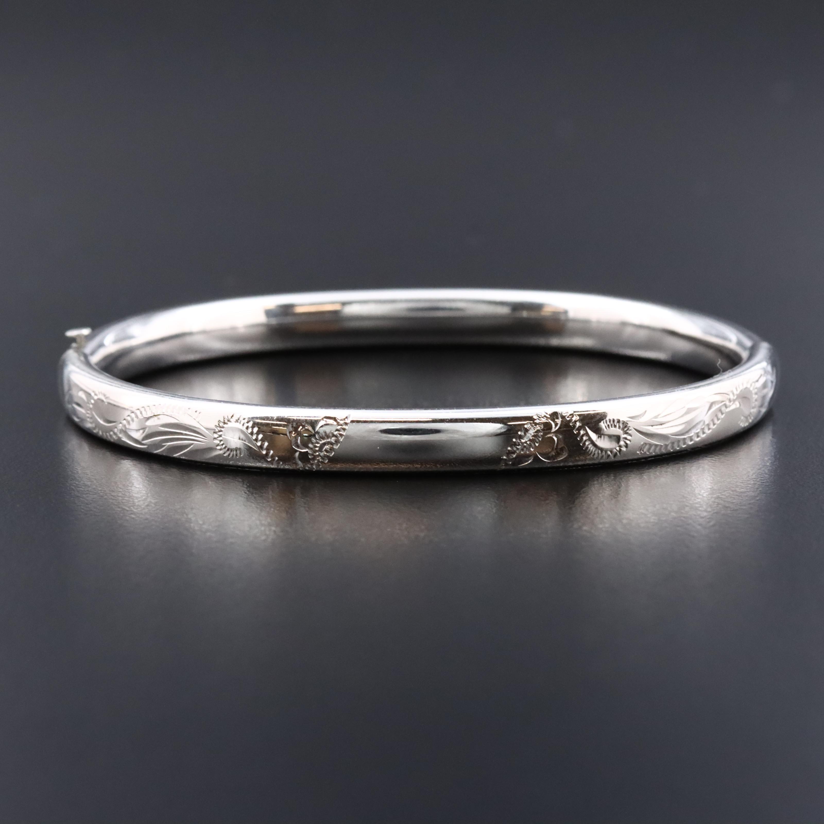 Carl-Art Inc. Sterling Stampwork Bracelet