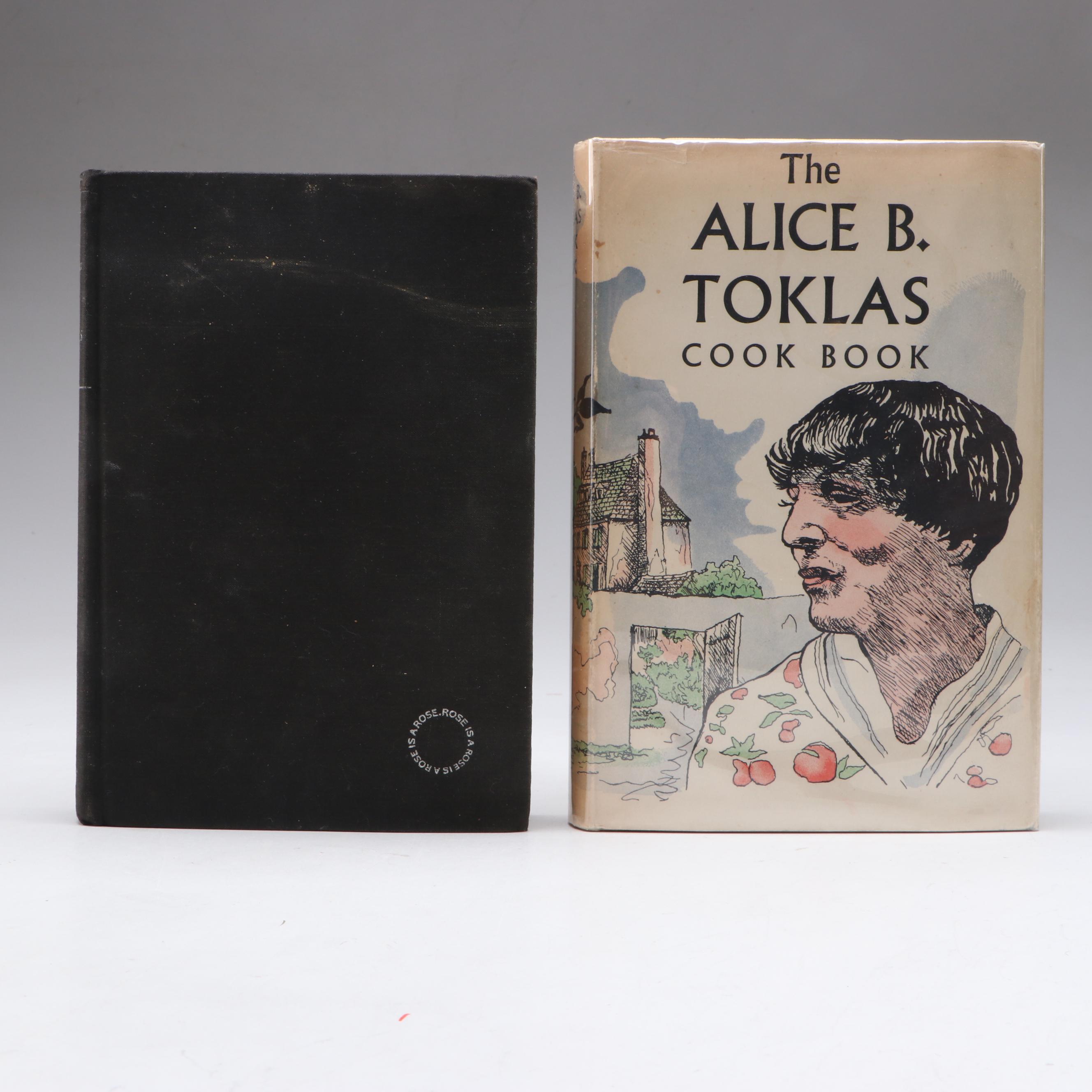 First Edition "Autobiography of Alice B. Toklas" and "Alice B. Toklas Cook Book"