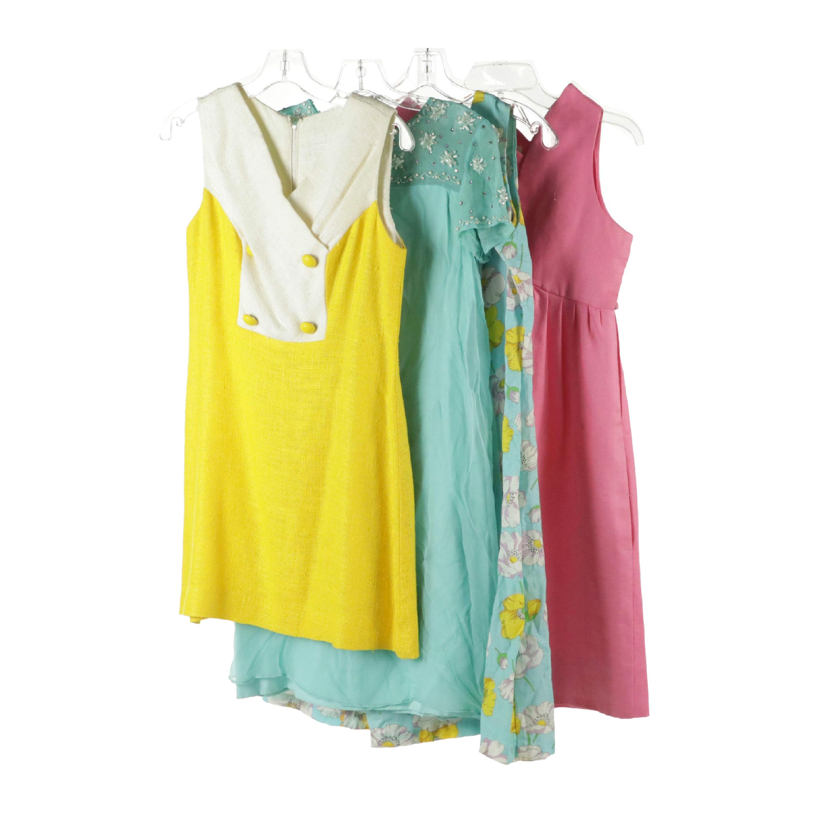 Donald Brooks, Alison Ayres, Dash-About Sleeveless Sheath Dresses, circa 1970