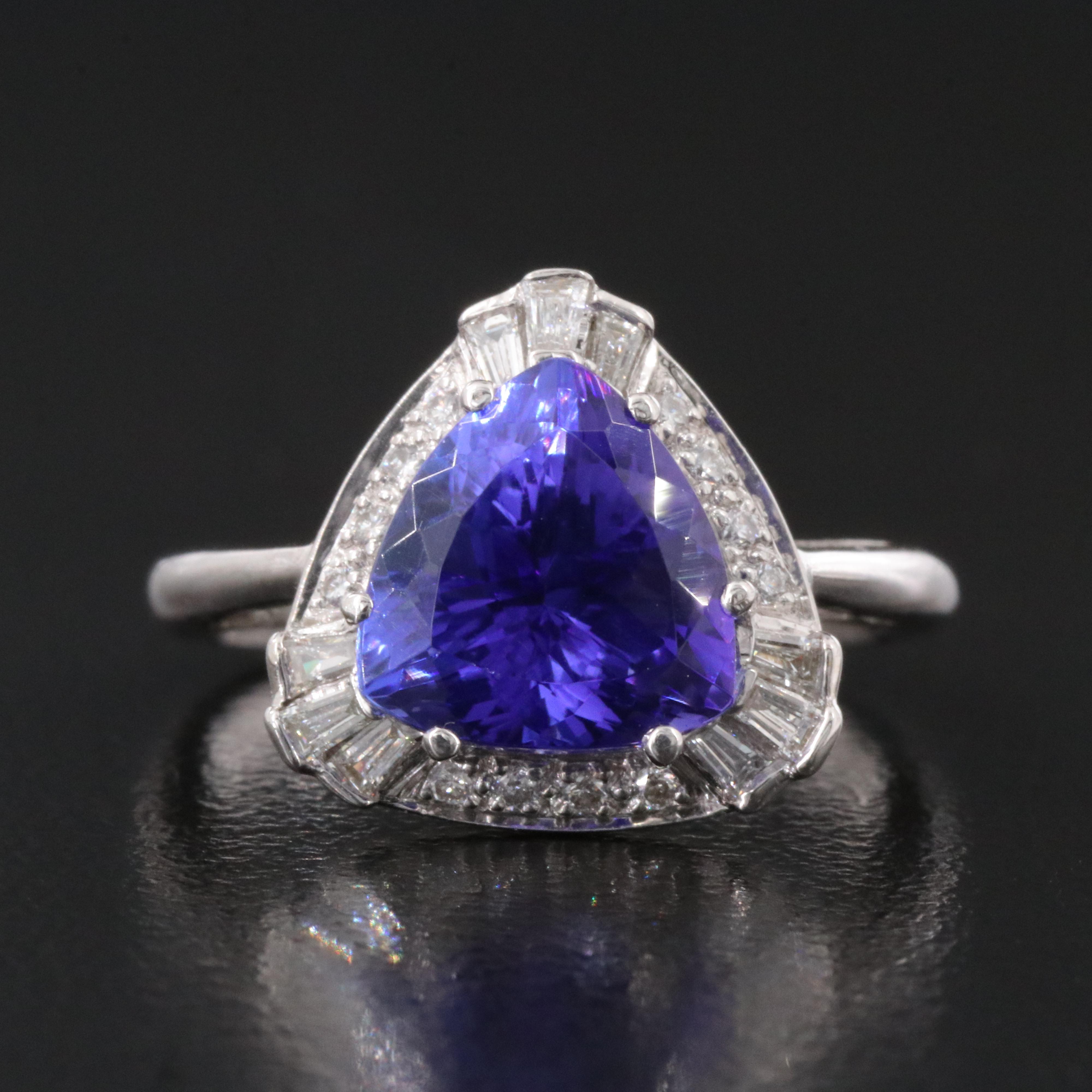 Bellarri 18K Tanzanite and Diamond Ring