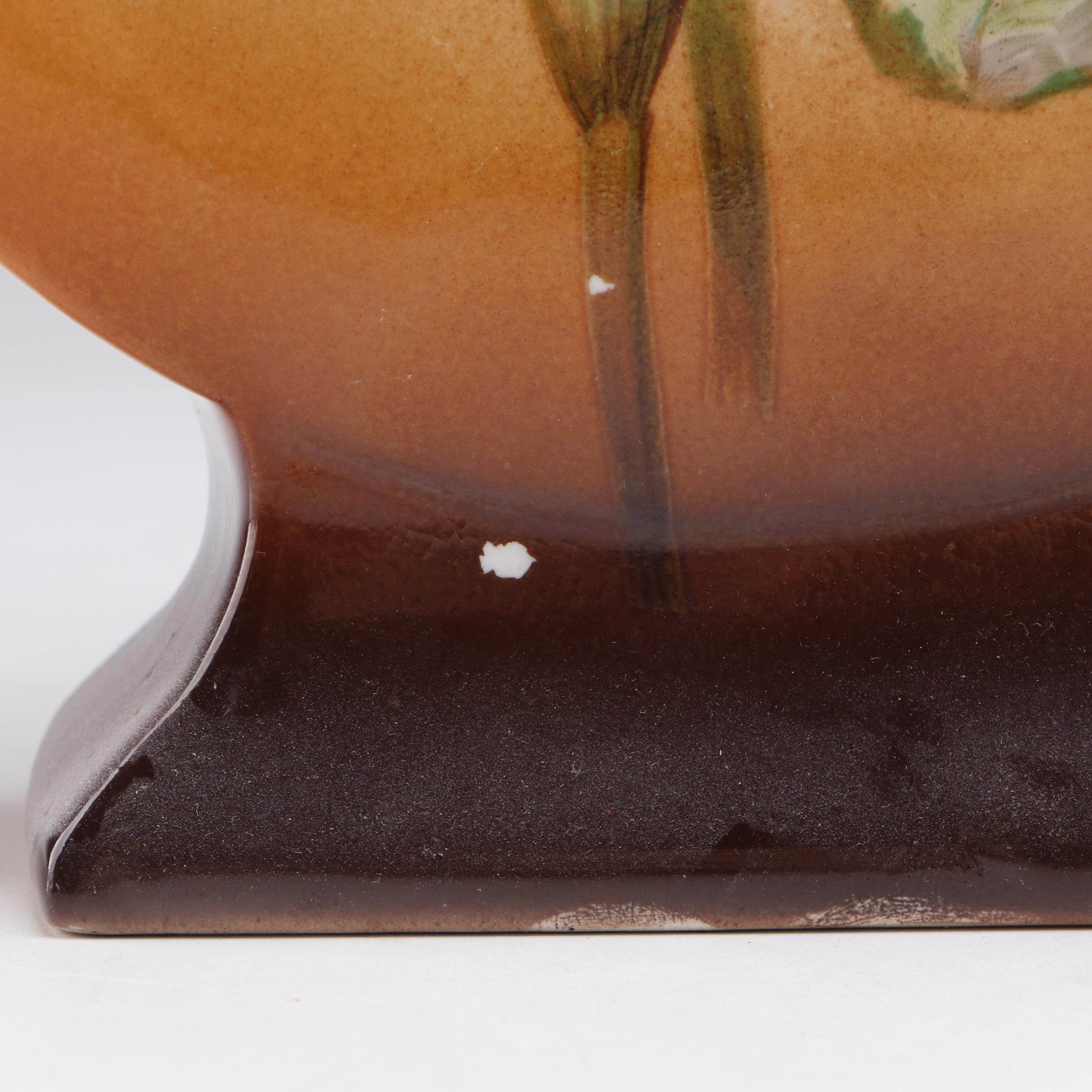 Wheeling Pottery "La Belle China" Pair of Amphora Vases, Late 19th/Early 20th C.