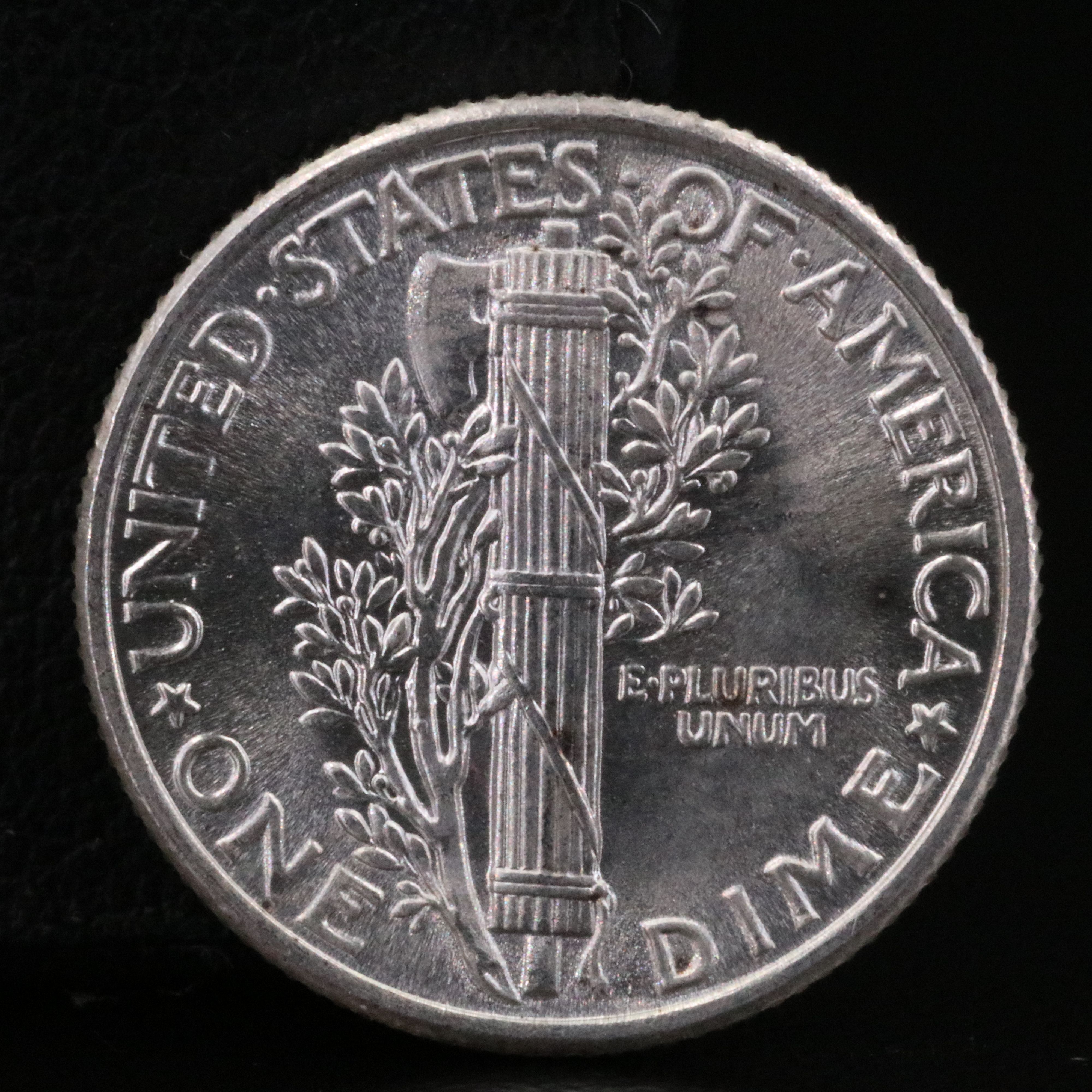 1934 BU Silver Mercury Dime with Full Bands