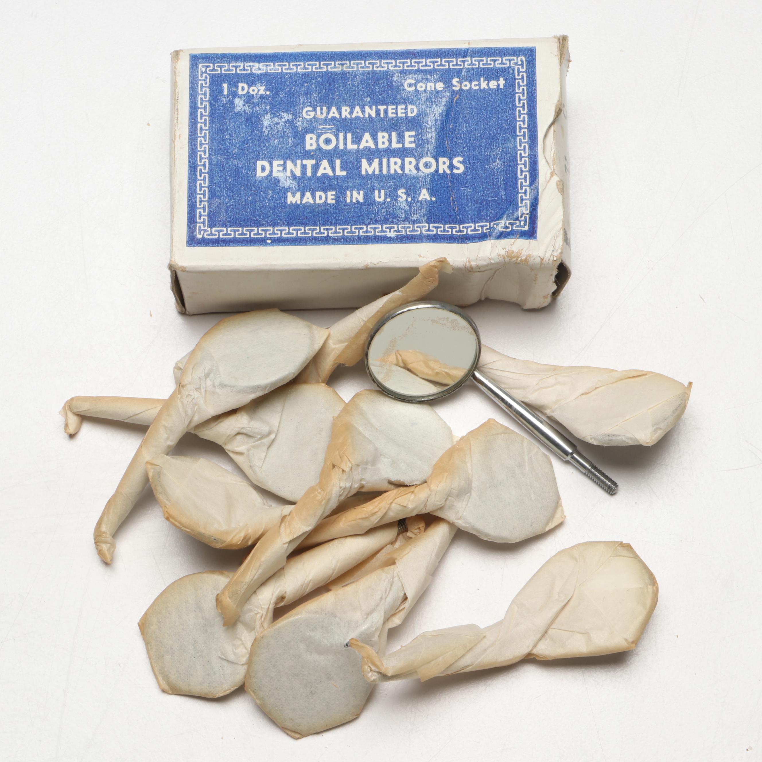 Moyco and Other Tooth Finishing Strips with Mouth Mirrors, More Dental Tools