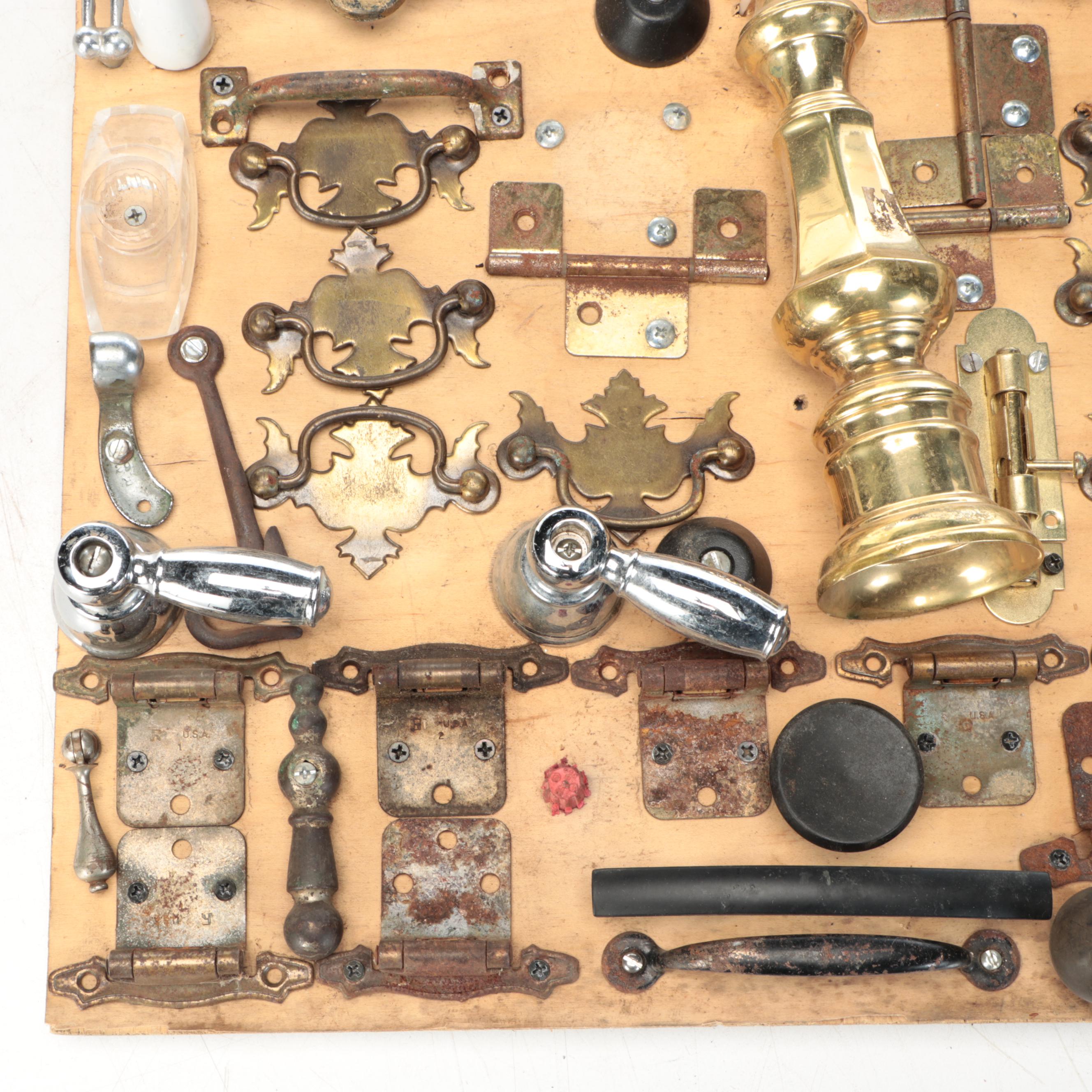 Brass & Nickel Drawer Pulls, Door Hinges, Knobs, Metal Accents, More