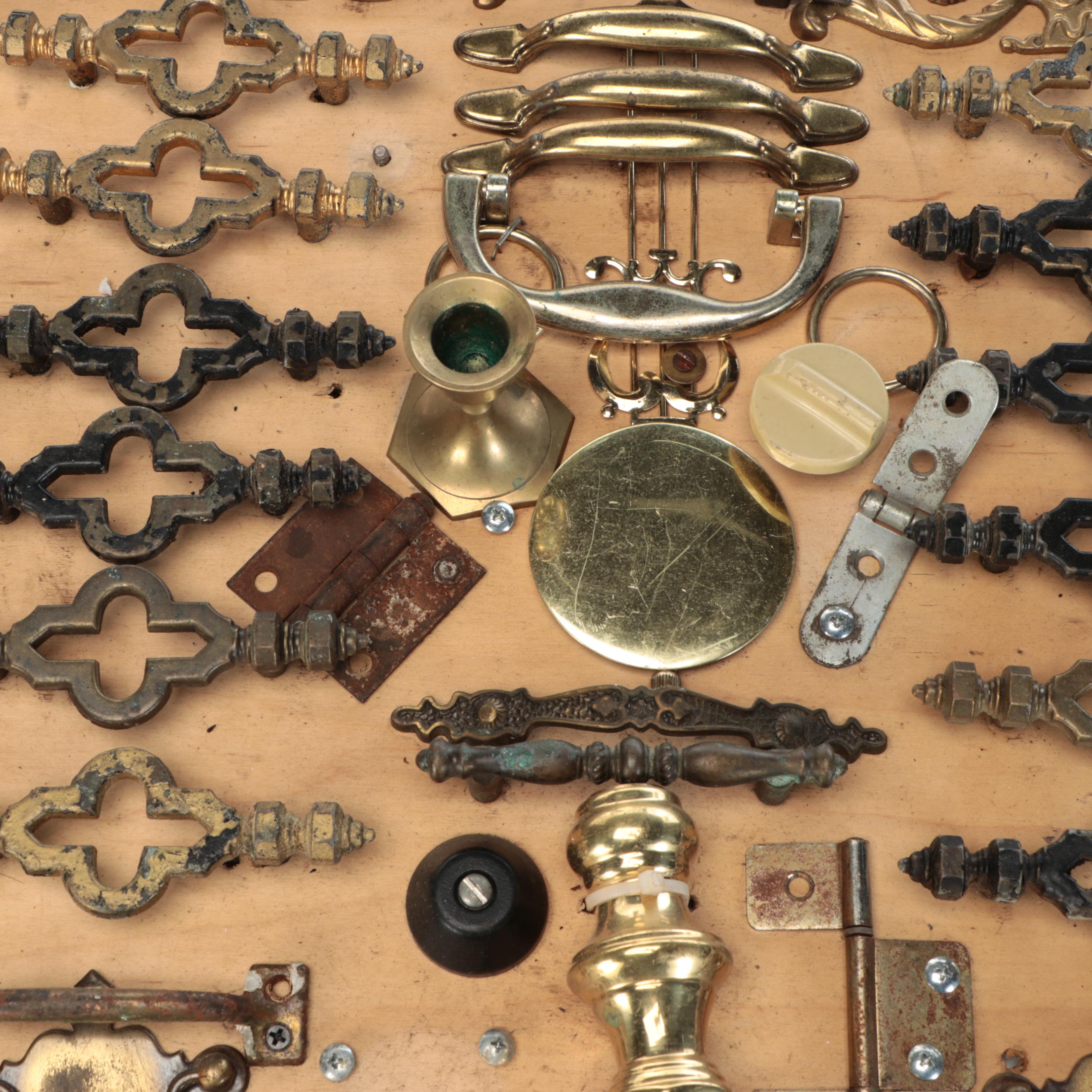 Brass & Nickel Drawer Pulls, Door Hinges, Knobs, Metal Accents, More