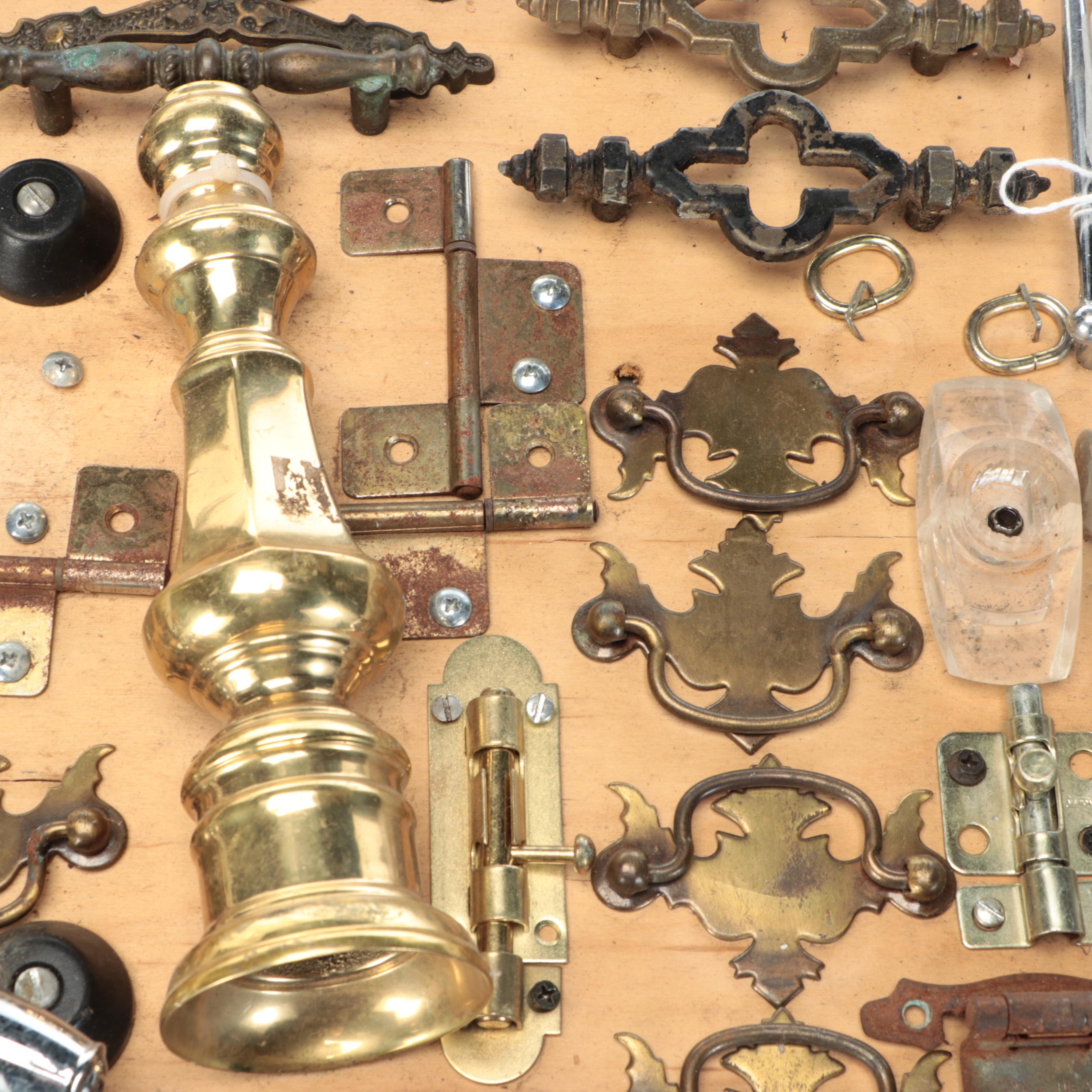 Brass & Nickel Drawer Pulls, Door Hinges, Knobs, Metal Accents, More