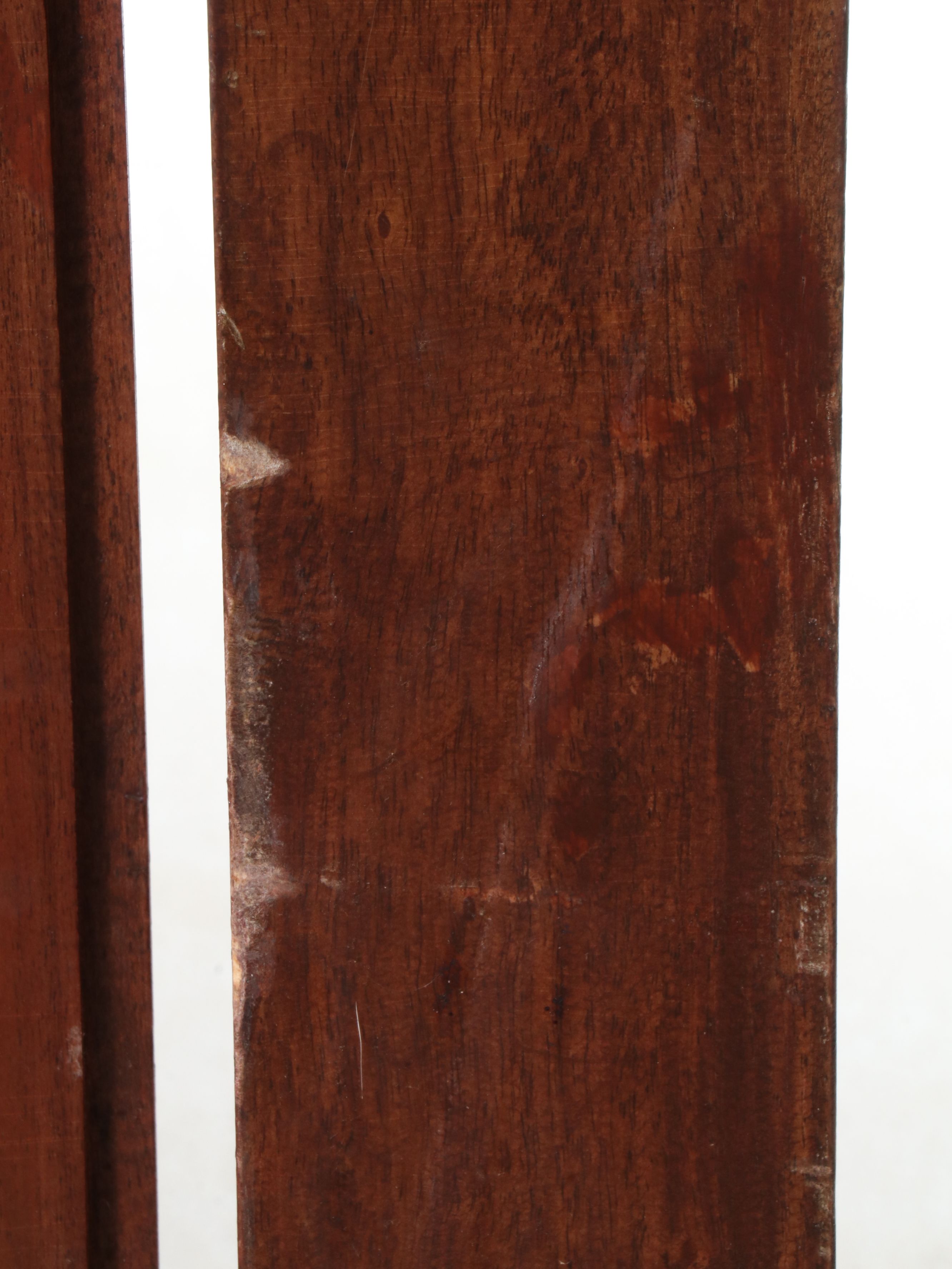 Wood Fireplace Screen with Carved Top Rail, Early 20th Century