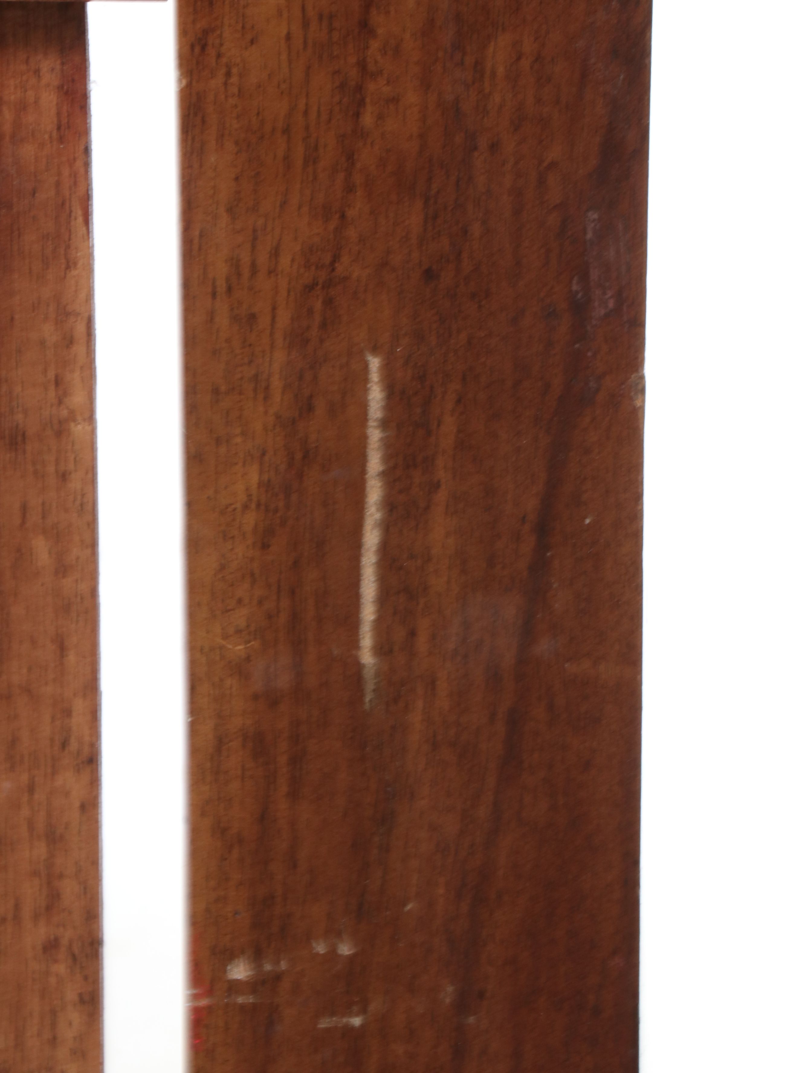 Wood Fireplace Screen with Carved Top Rail, Early 20th Century