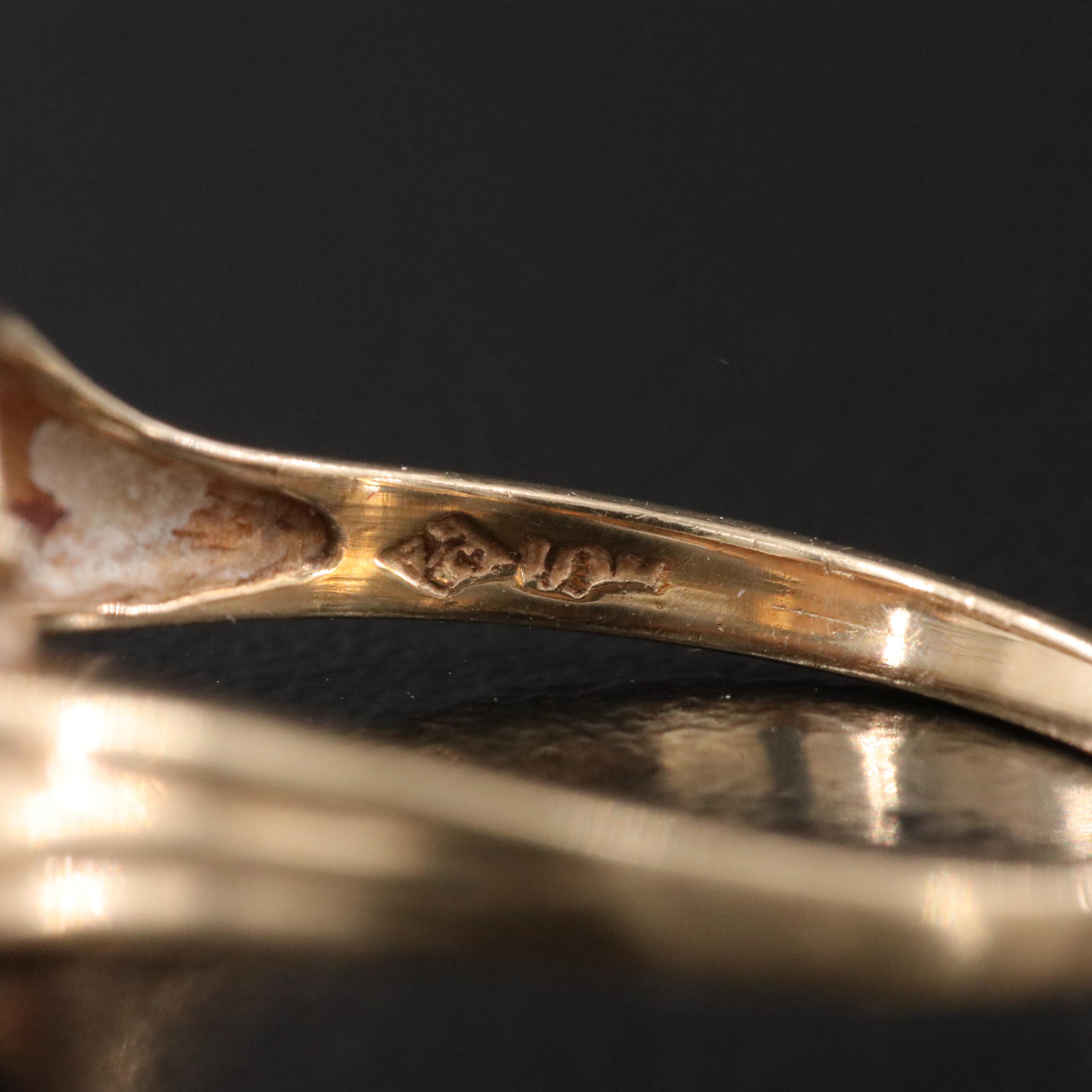 10K Pearl and Diamond Ring