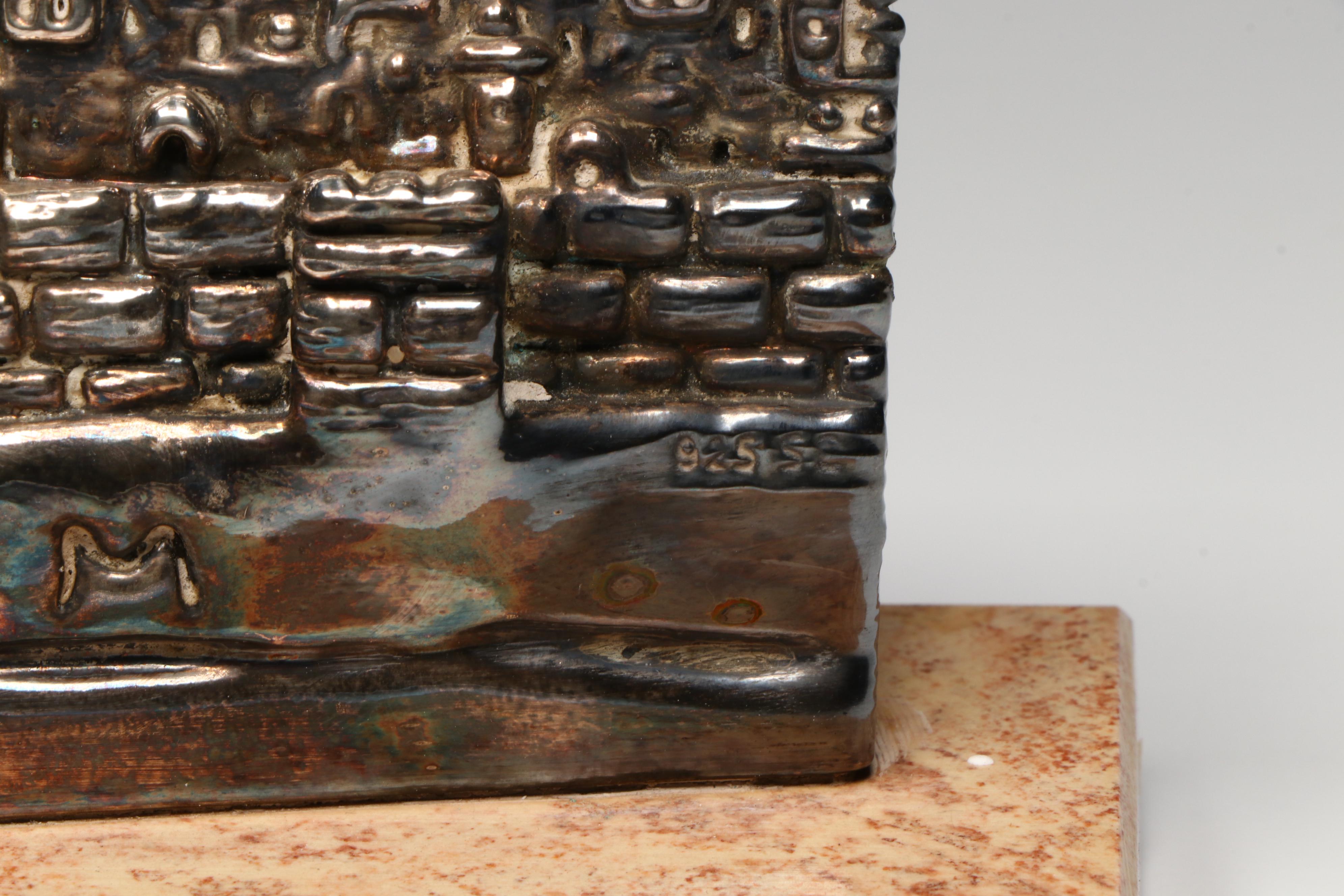 I. Yeheskel and Ben-Zion Israeli Electroform Sterling Silver Judaica Sculptures