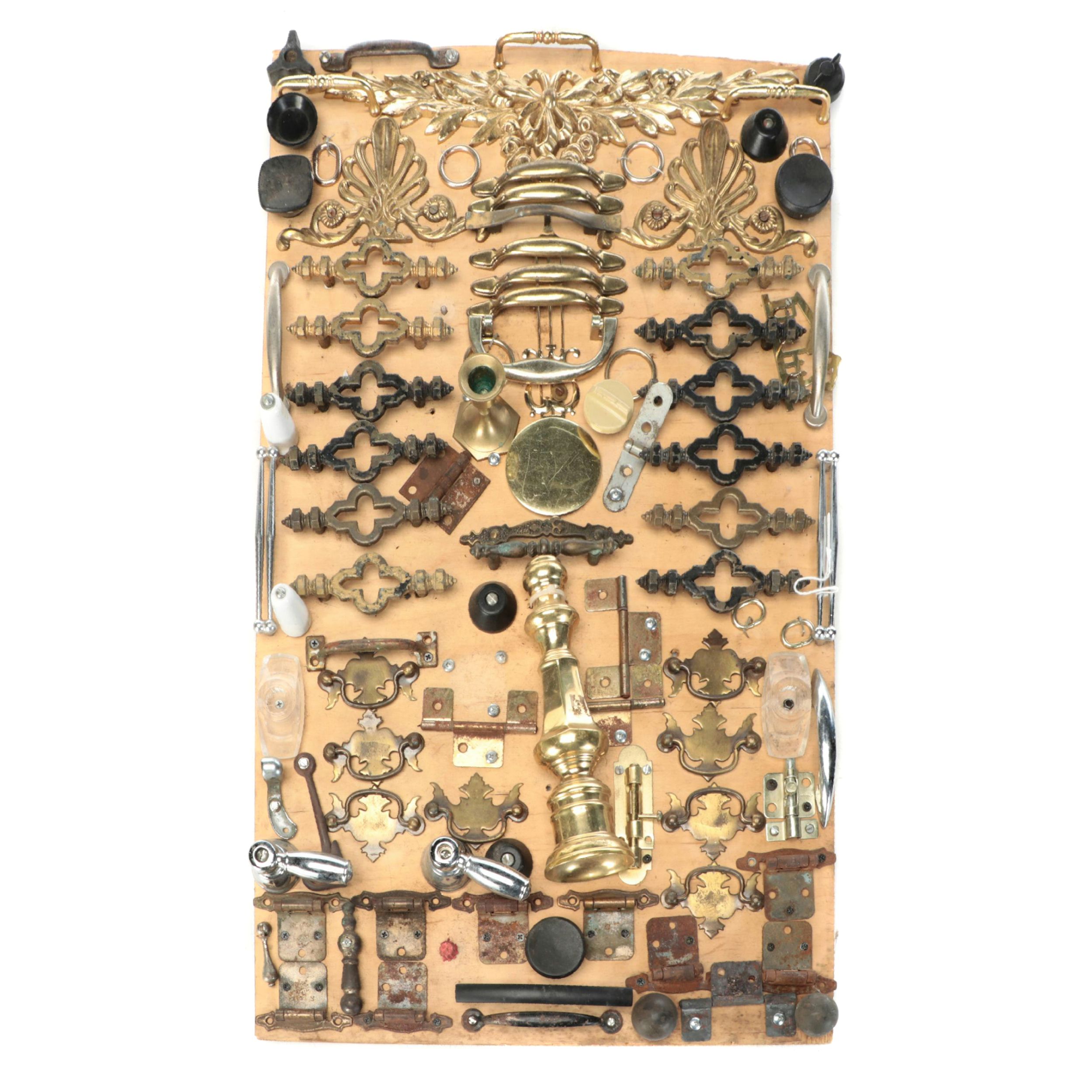 Brass & Nickel Drawer Pulls, Door Hinges, Knobs, Metal Accents, More