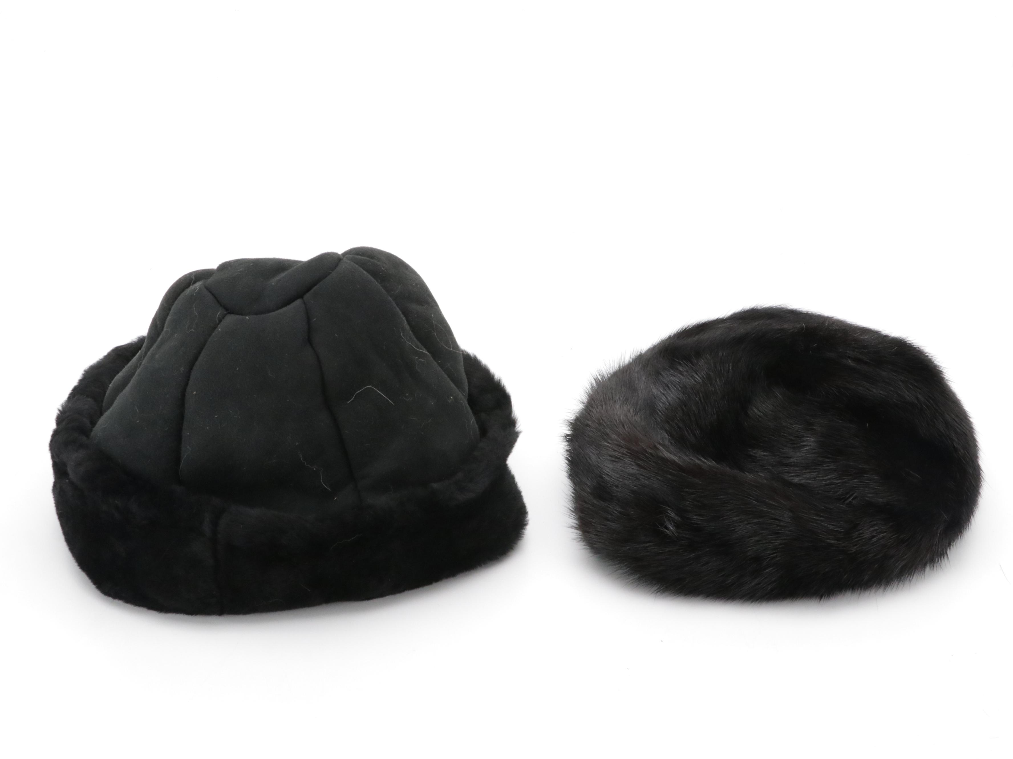 Neiman Marcus Vintage Mink Fur Hat, Other Fox Fur Trimmed Hood Scarf, and More