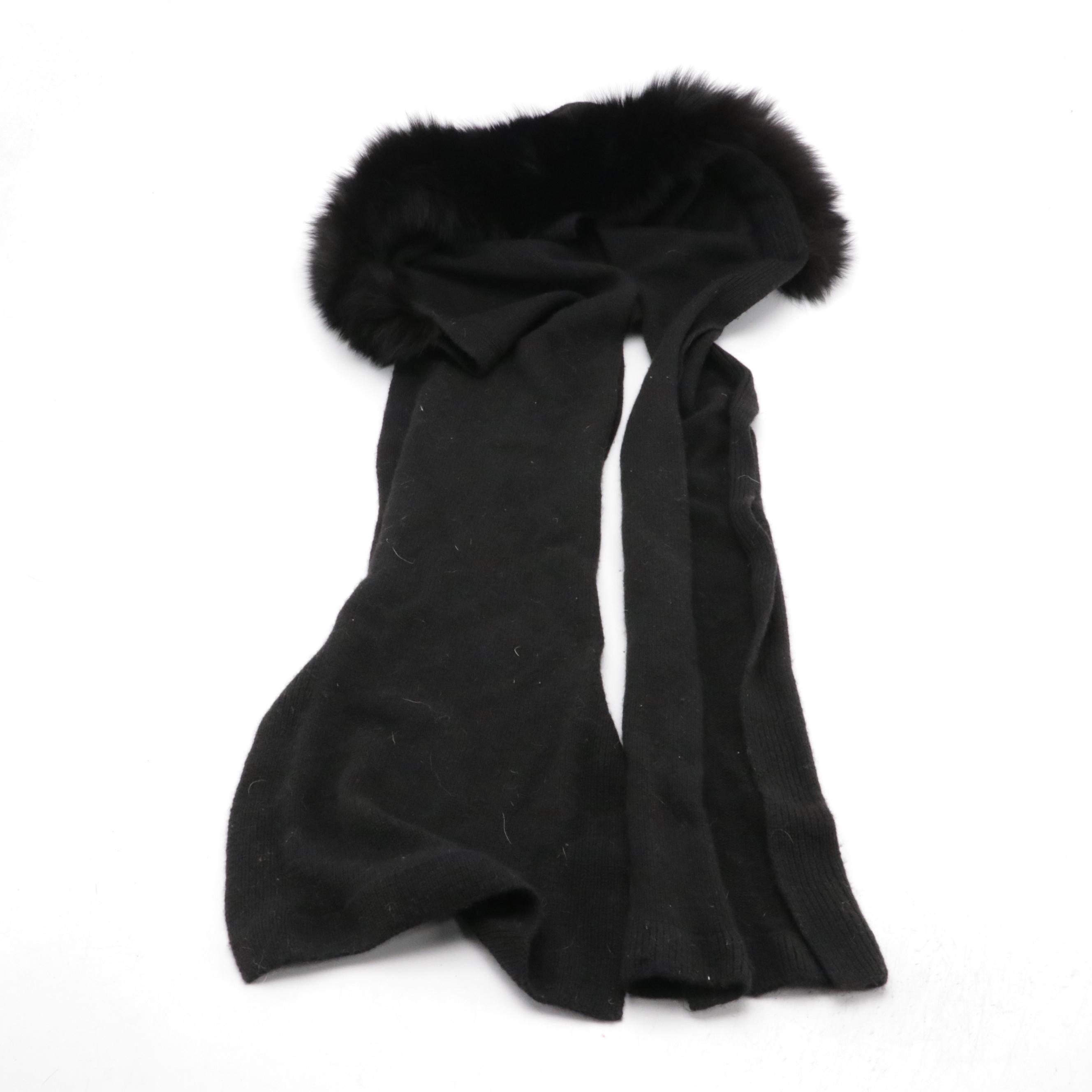 Neiman Marcus Vintage Mink Fur Hat, Other Fox Fur Trimmed Hood Scarf, and More