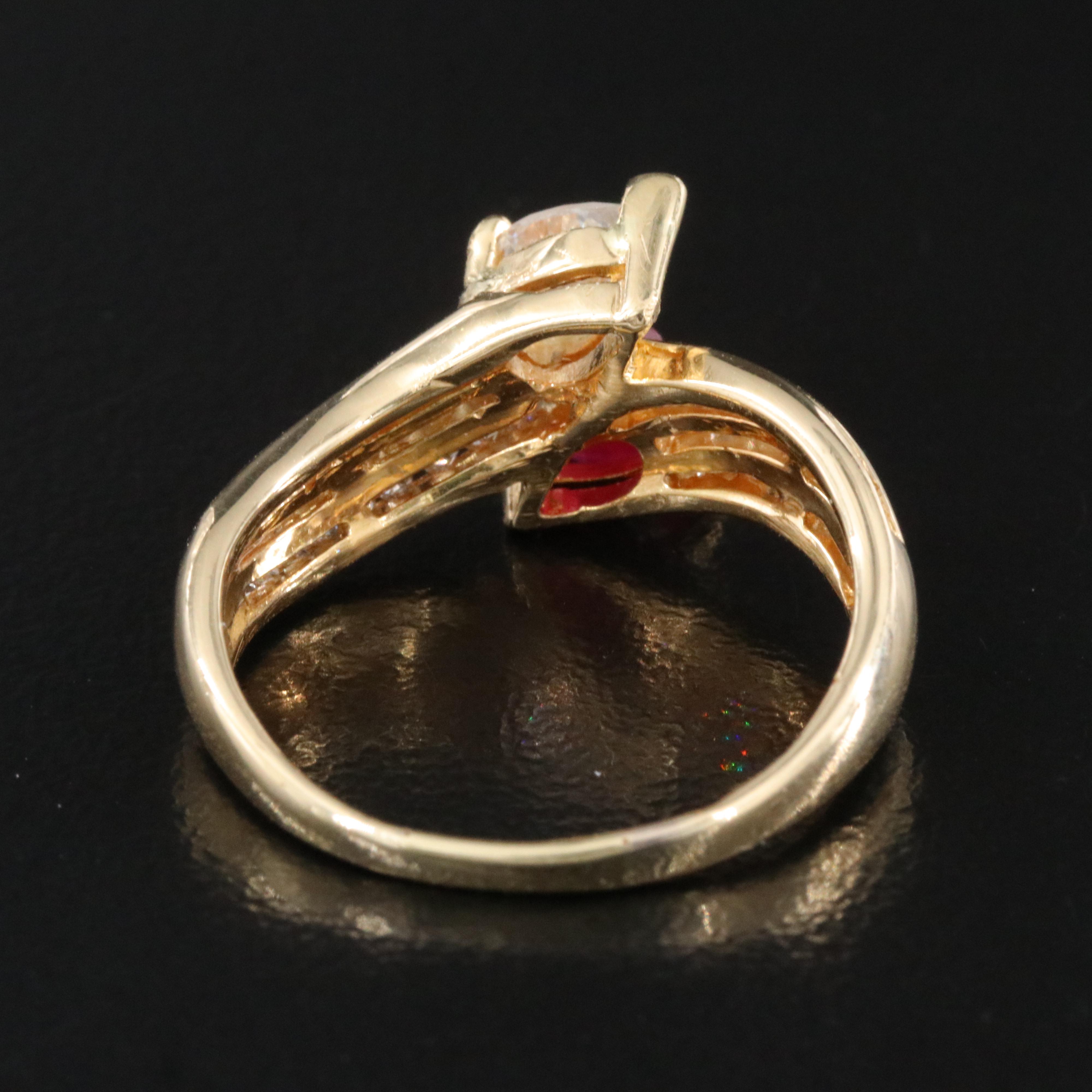 18K Ruby and Diamond Ring