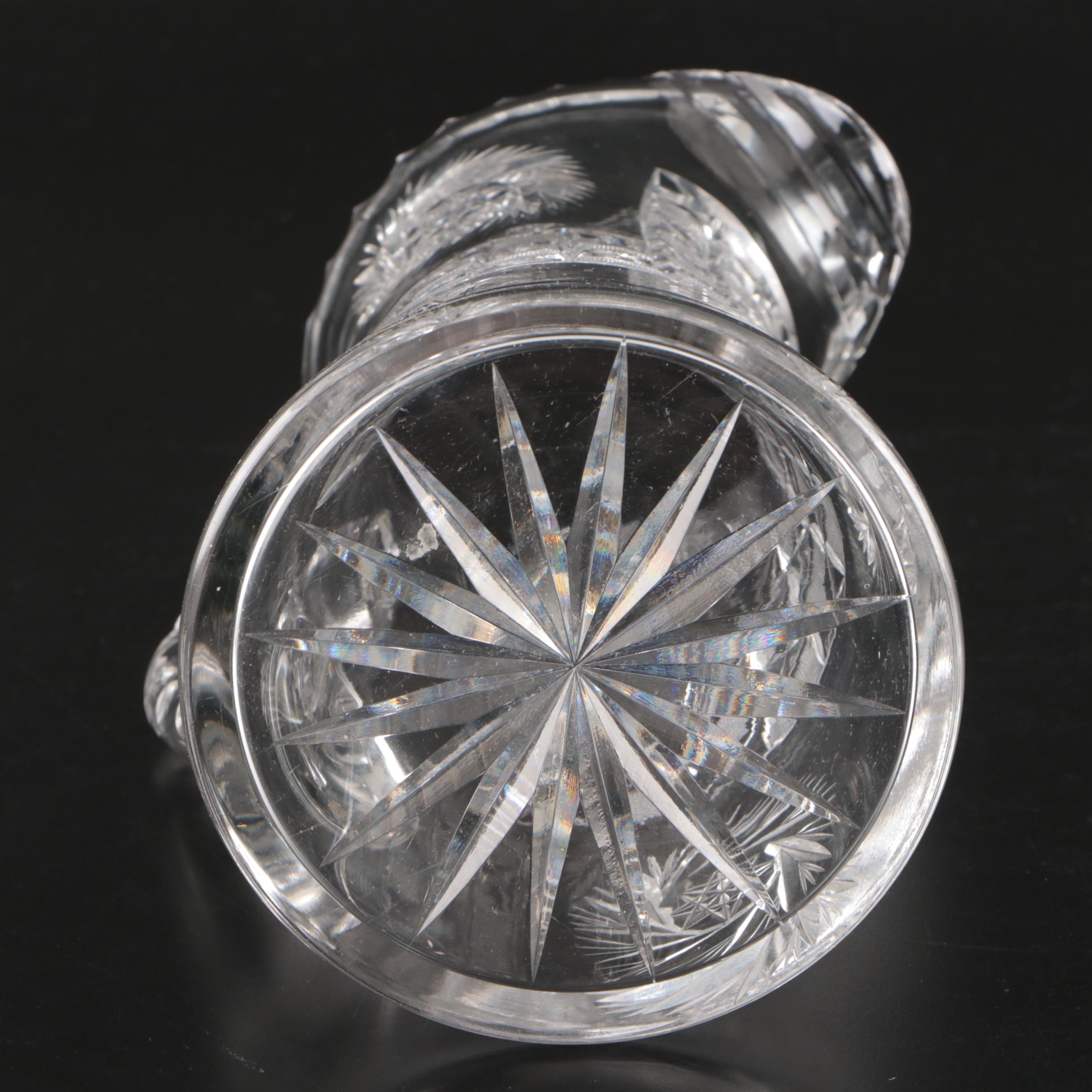 American Brilliant Cut Crystal Pitcher