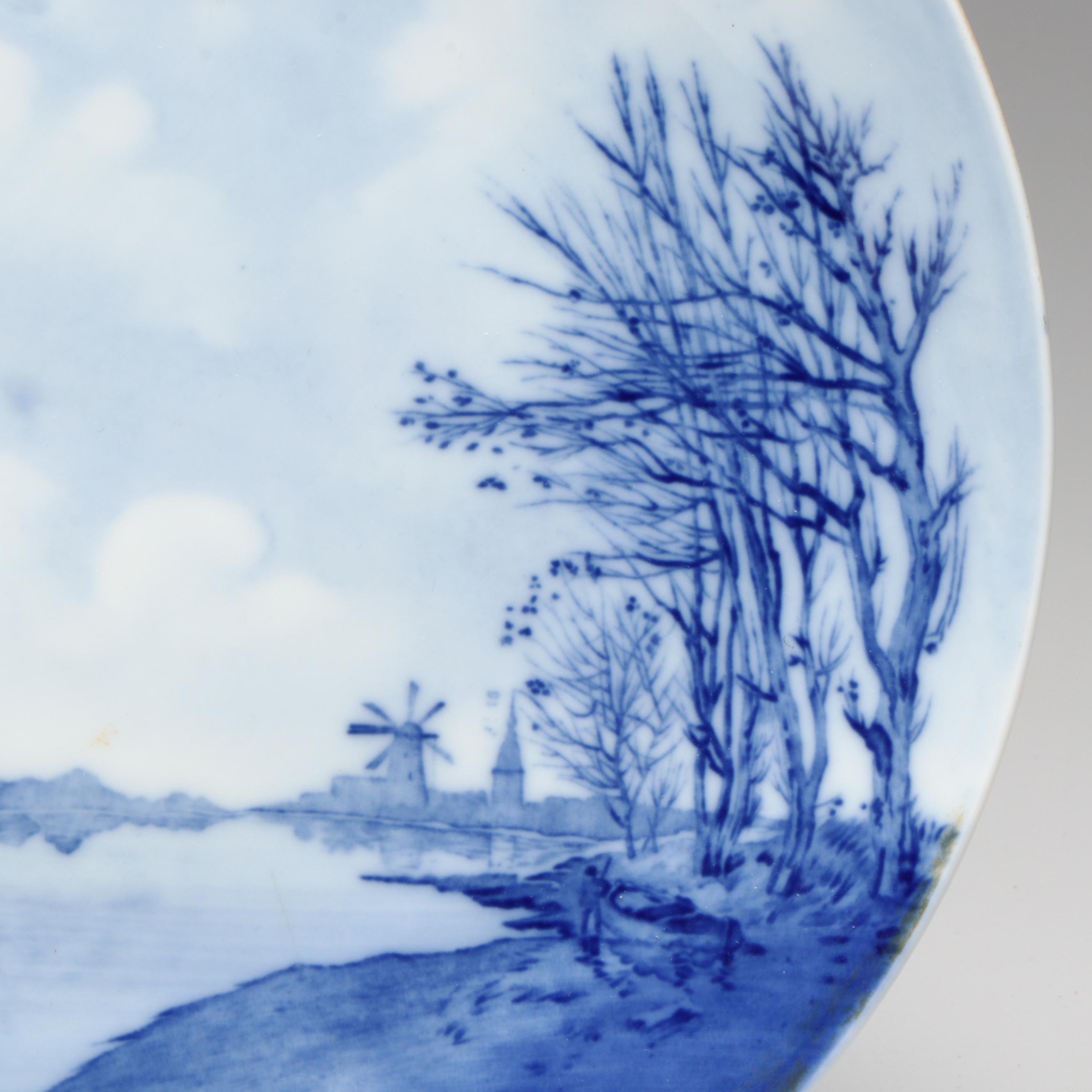 Antique Rosenthal Co. Delft Porcelain Charger, Late 19th/Early 20th C.