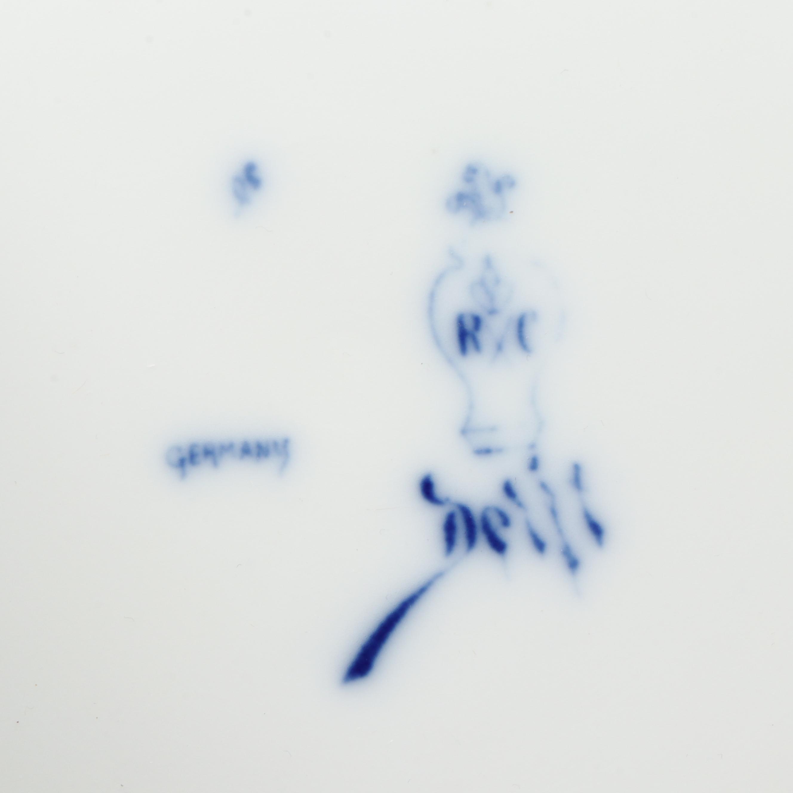 Antique Rosenthal Co. Delft Porcelain Charger, Late 19th/Early 20th C.