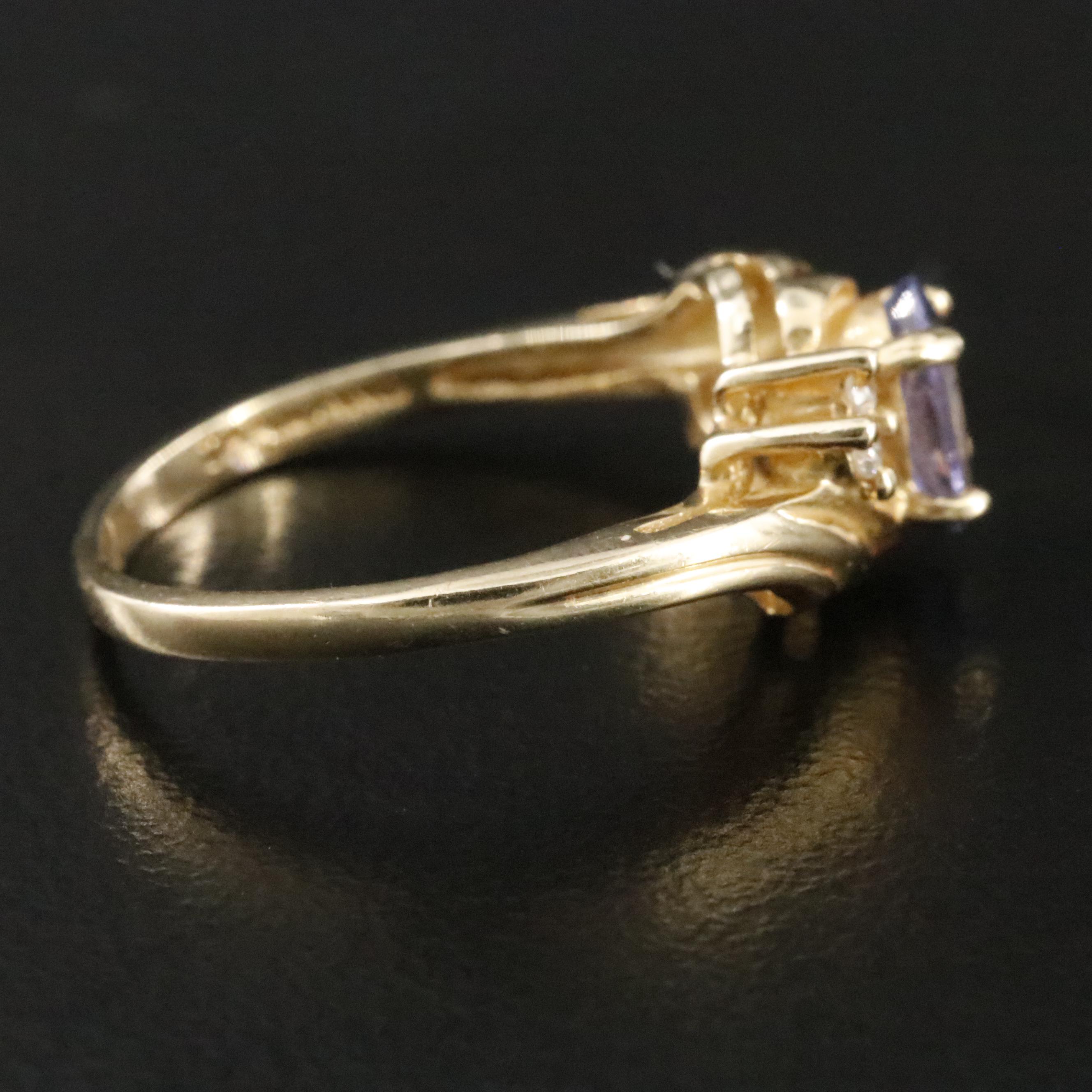 14K Tanzanite and Diamond Ring