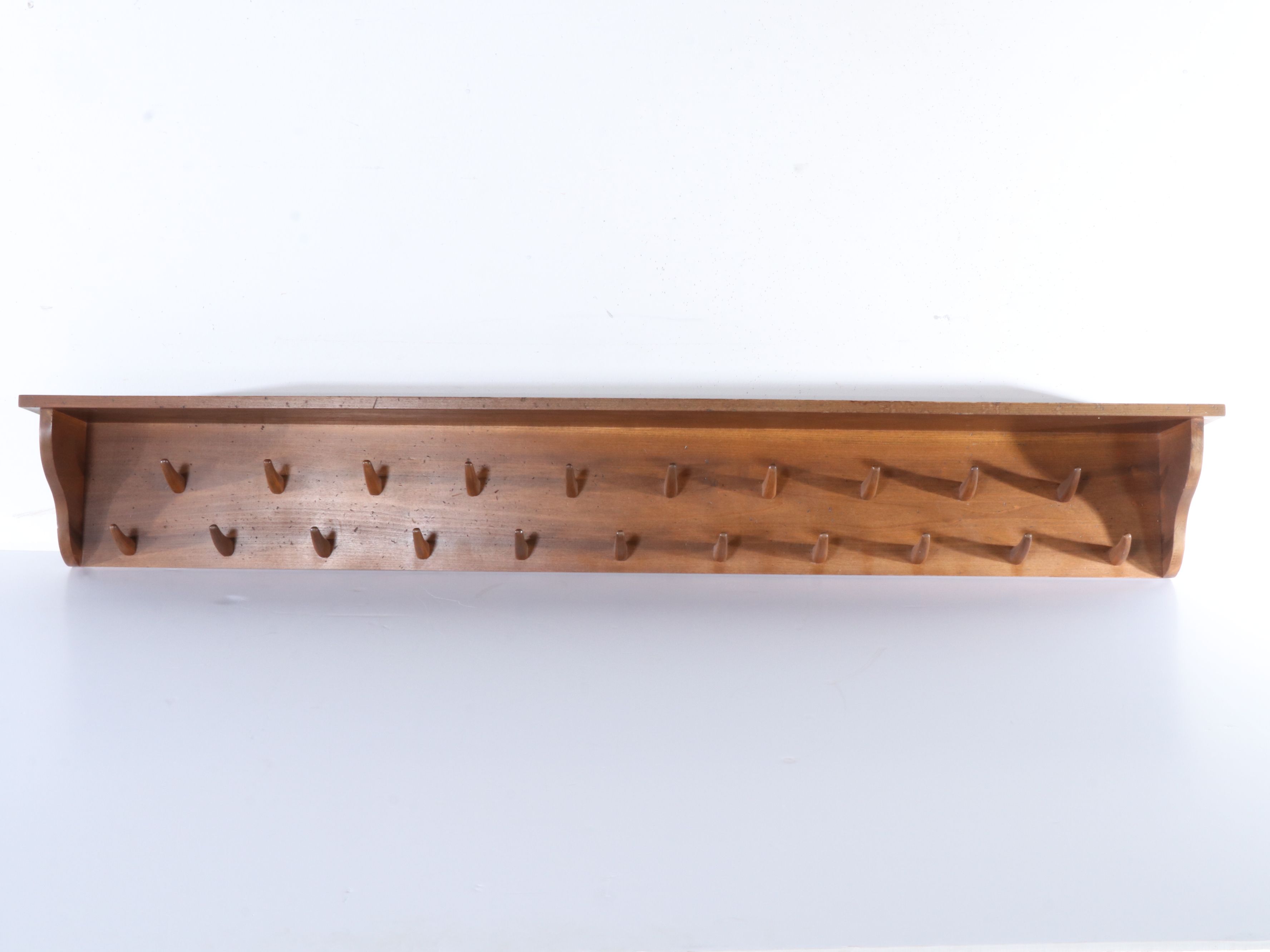 Shaker Style Wooden Wall Hanging Peg Coat Rack