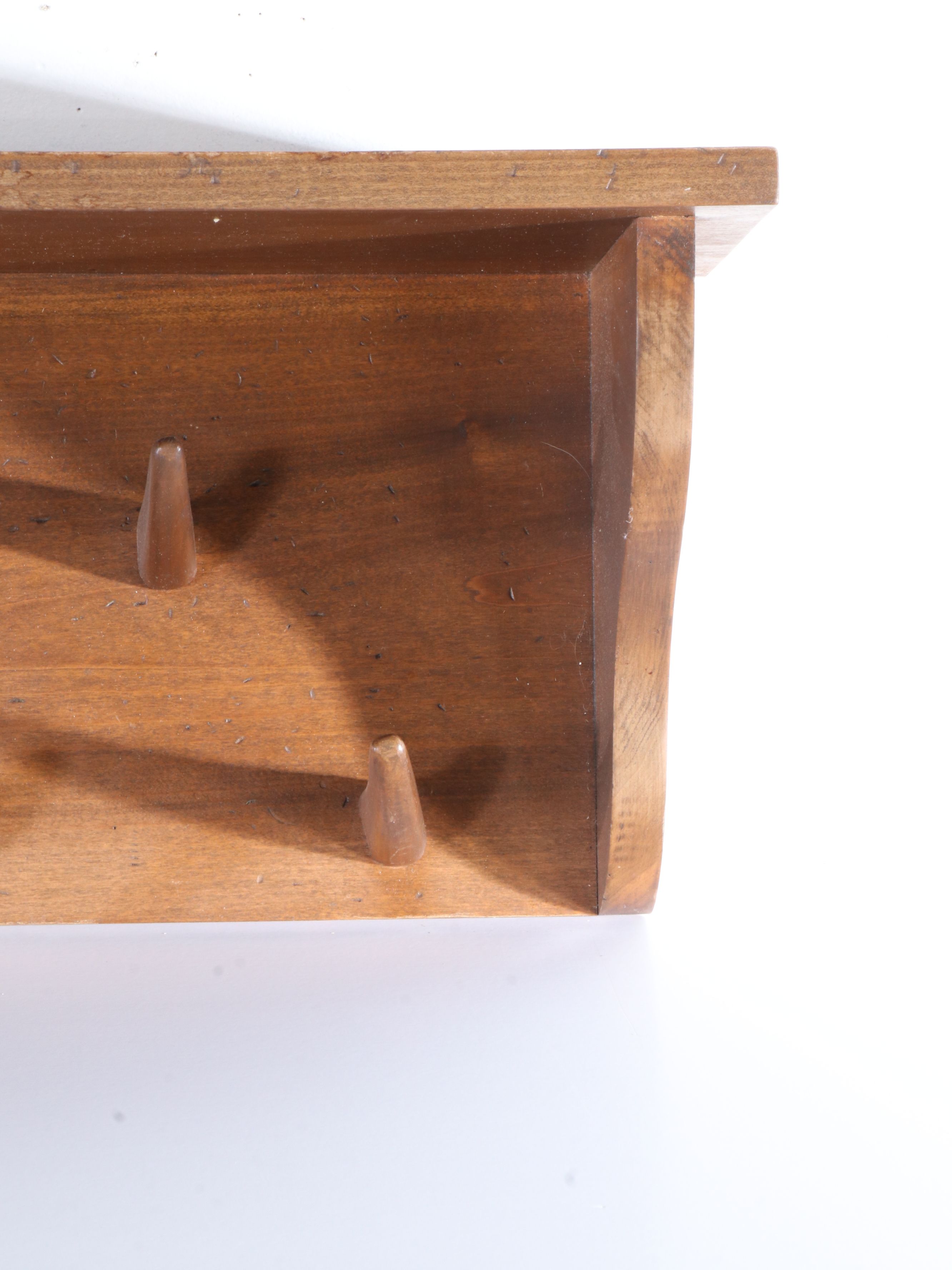 Shaker Style Wooden Wall Hanging Peg Coat Rack