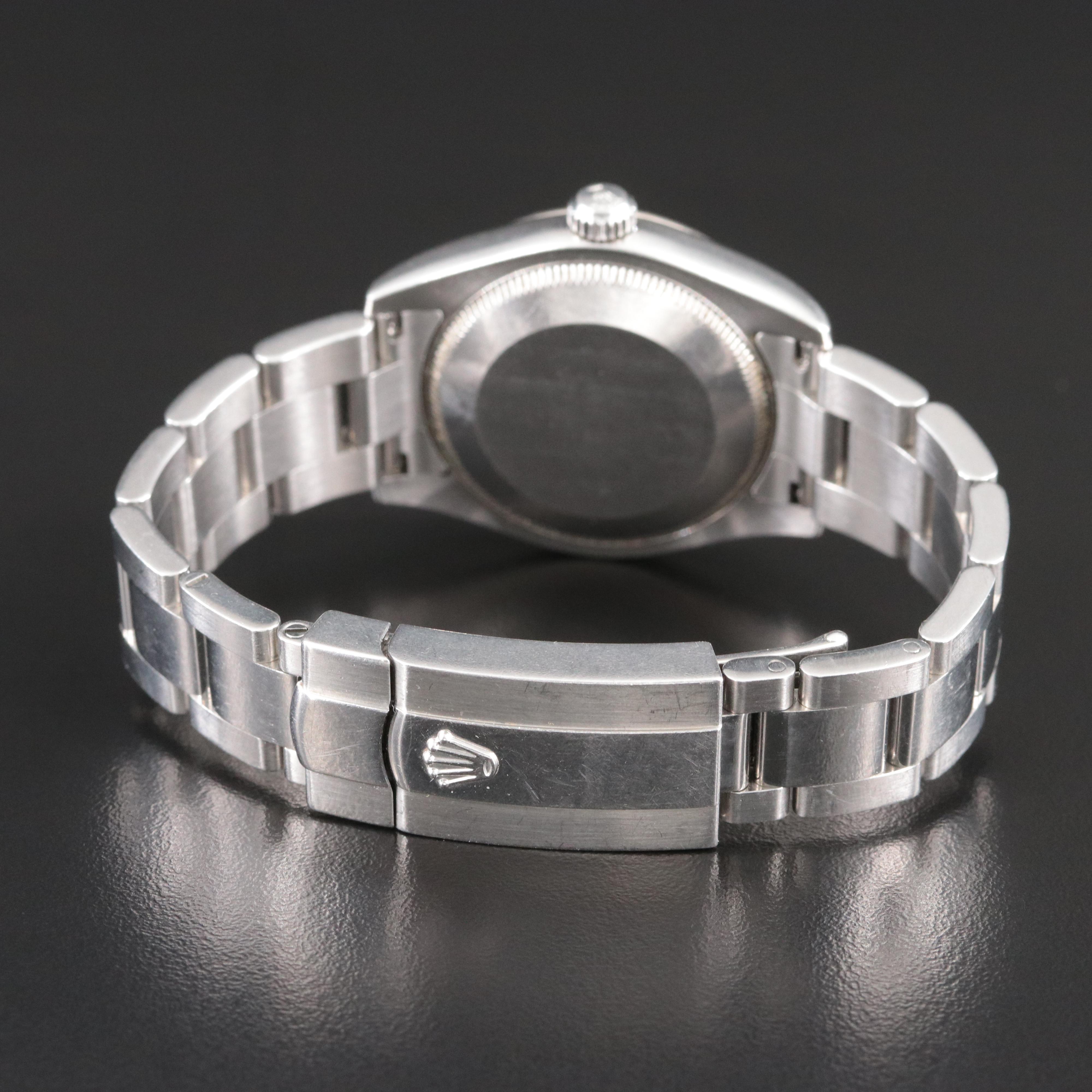 2005 Rolex Blue Roman Dial Datejust Watch