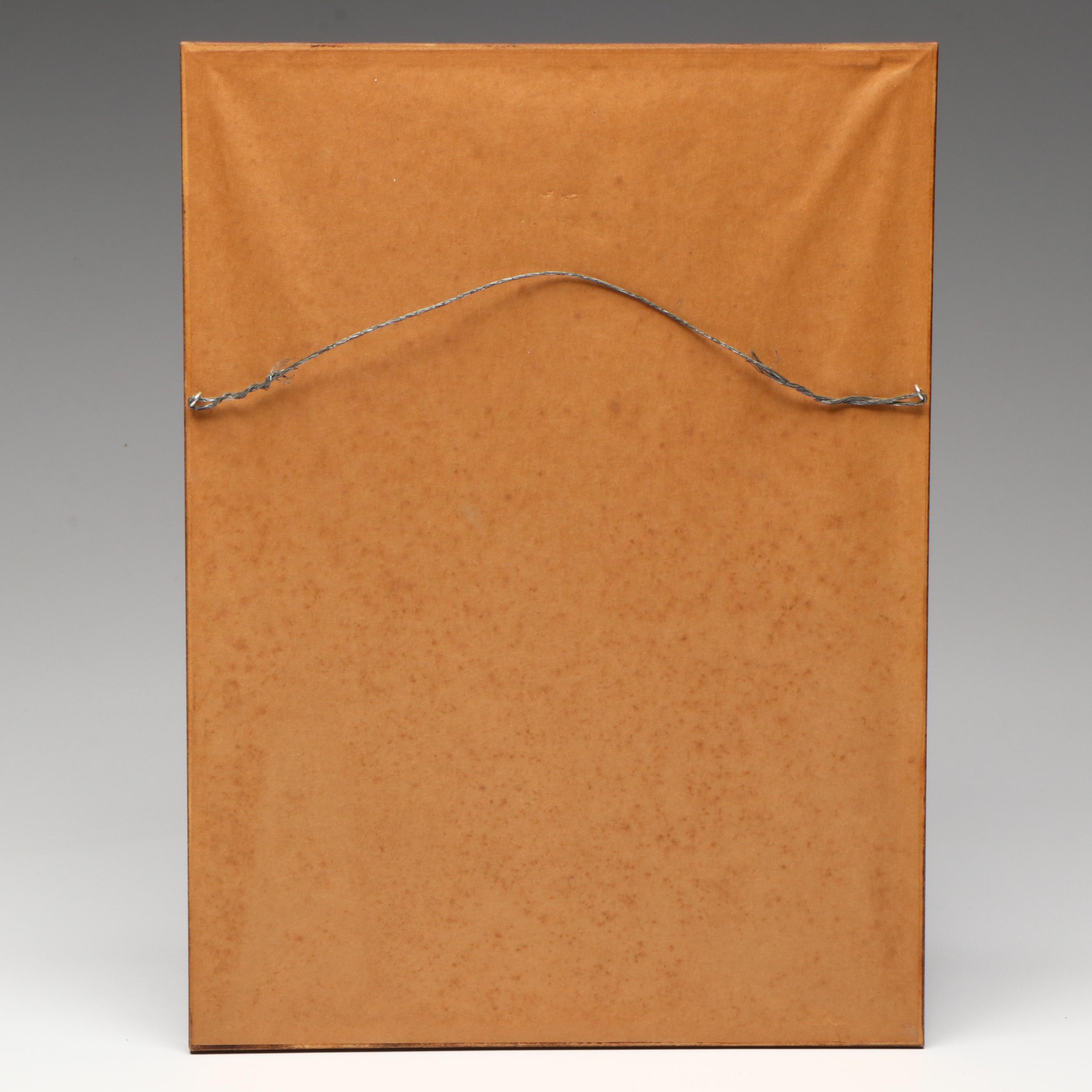 Antique Indian Gouache Painting of Snake Charmer, 19th Century