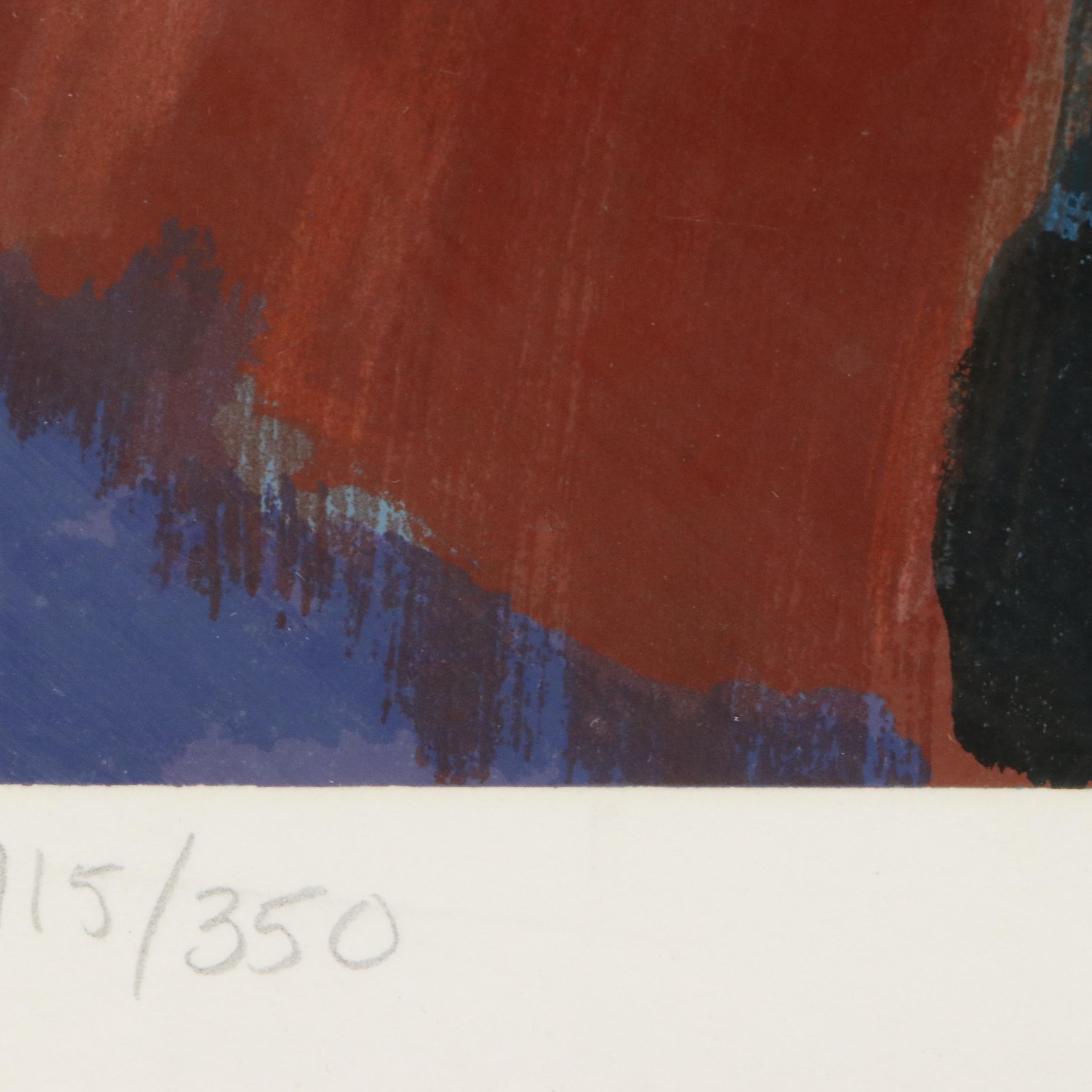 Barbara Wood Serigraph "Dinner for Two"