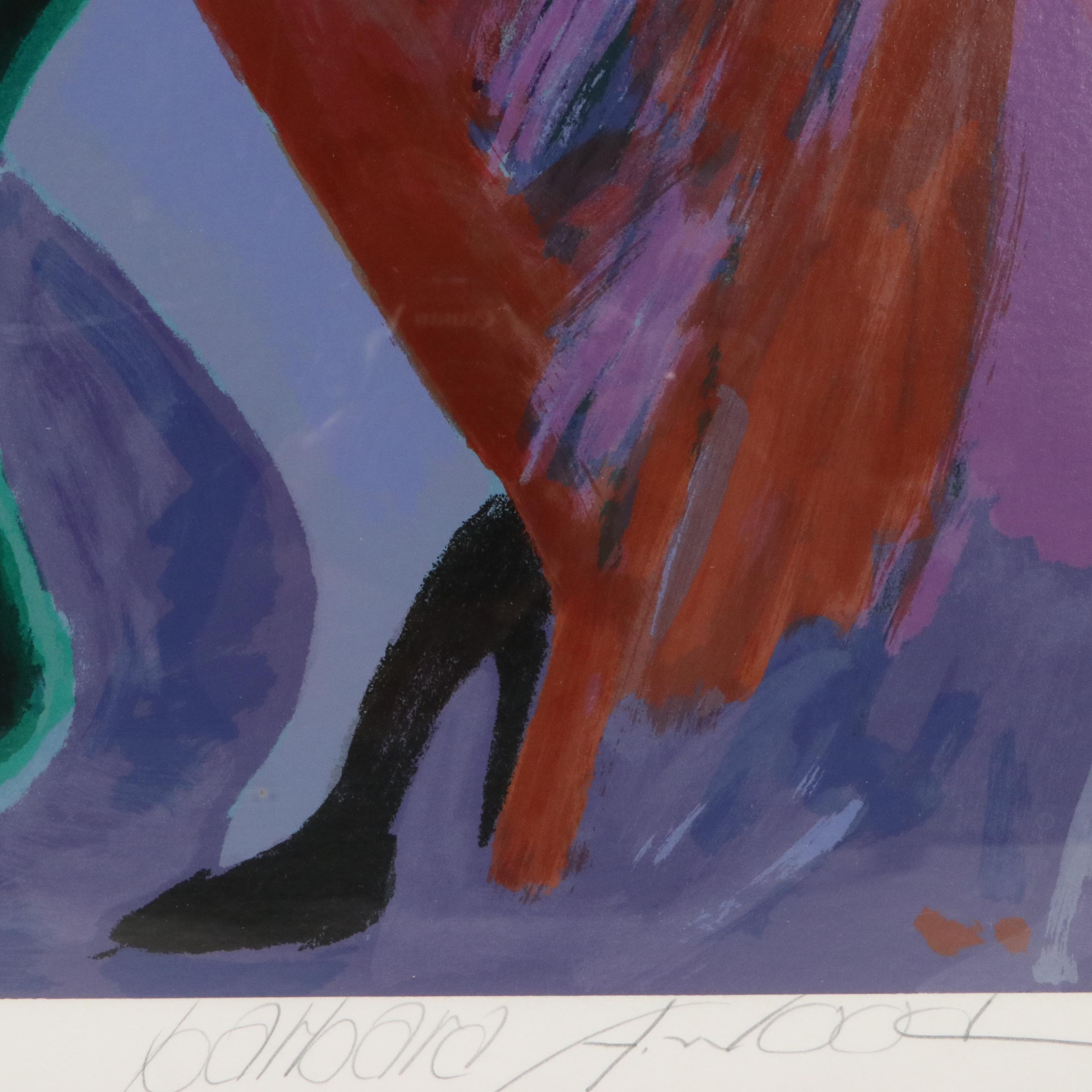 Barbara Wood Serigraph "Dinner for Two"