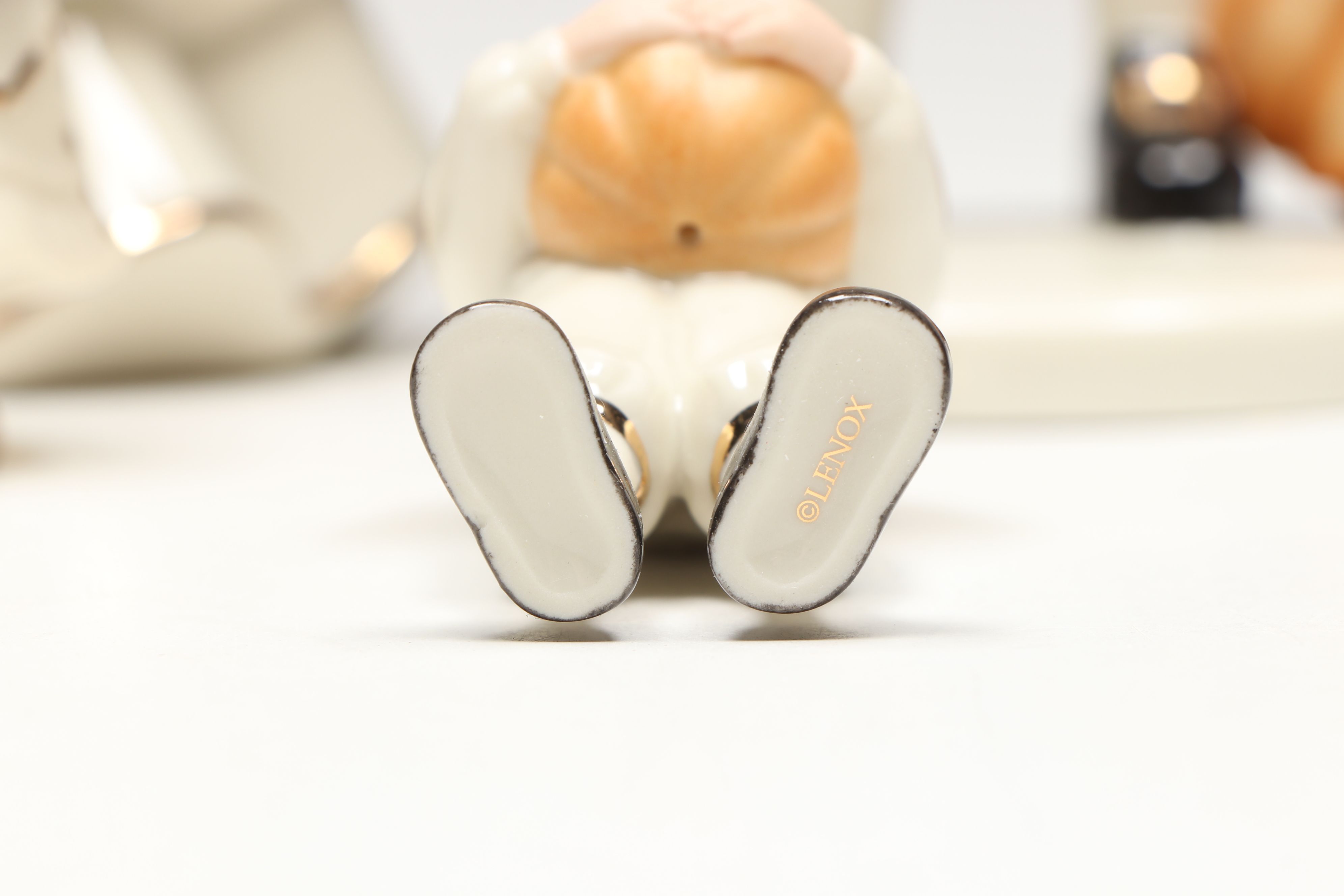 Lenox "Give Thanks," "Harvest Bounty," and "Little Pilgrim" Porcelain Figurines