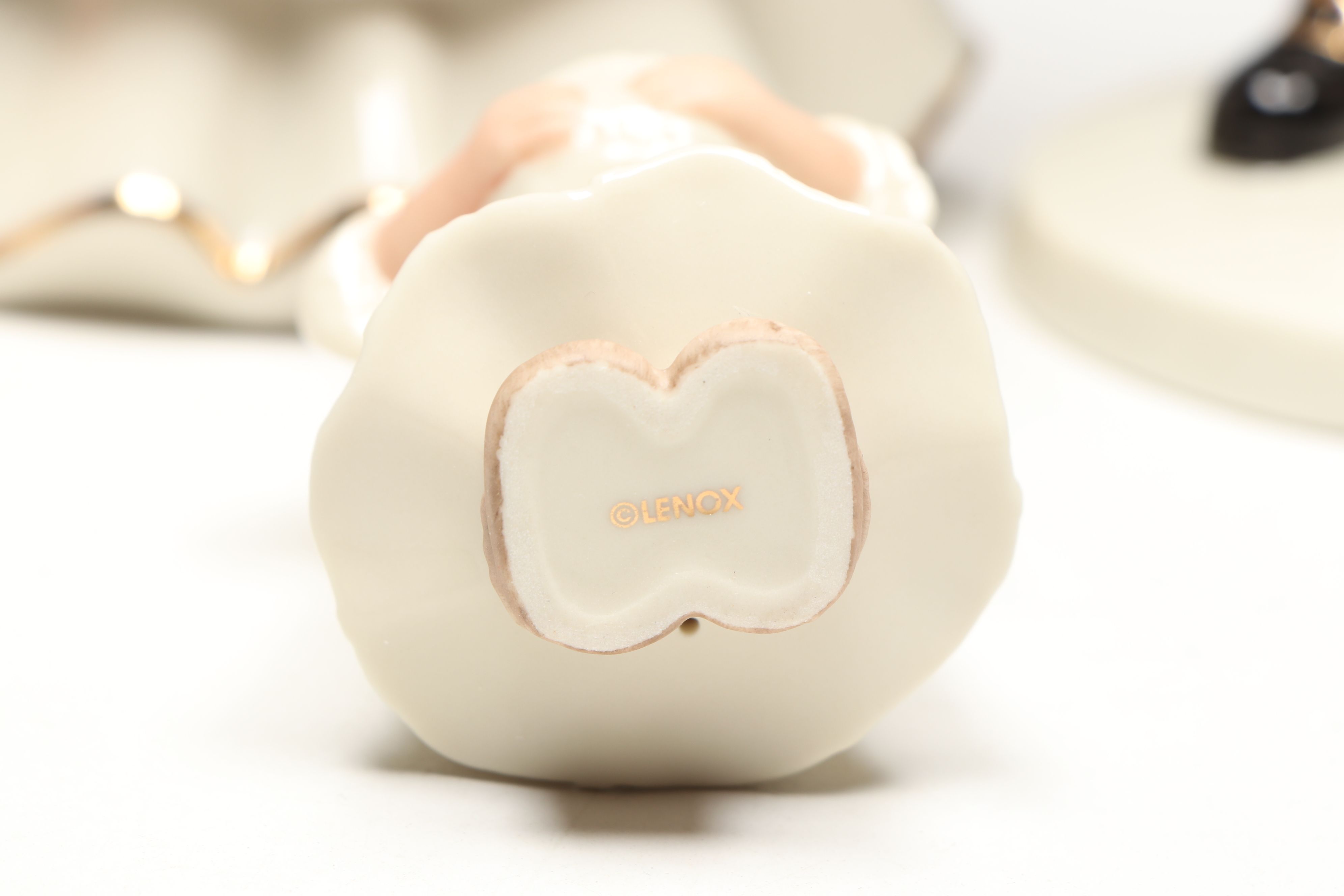 Lenox "Give Thanks," "Harvest Bounty," and "Little Pilgrim" Porcelain Figurines