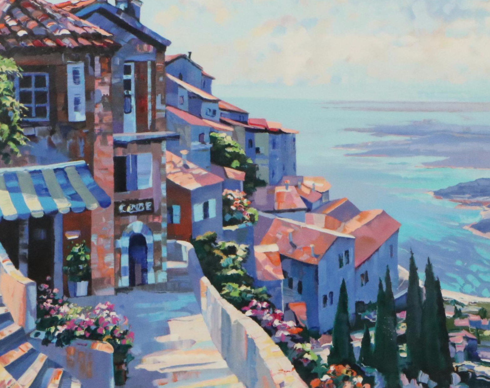Howard Behrens Coastal Landscape Serigraph "Provence"