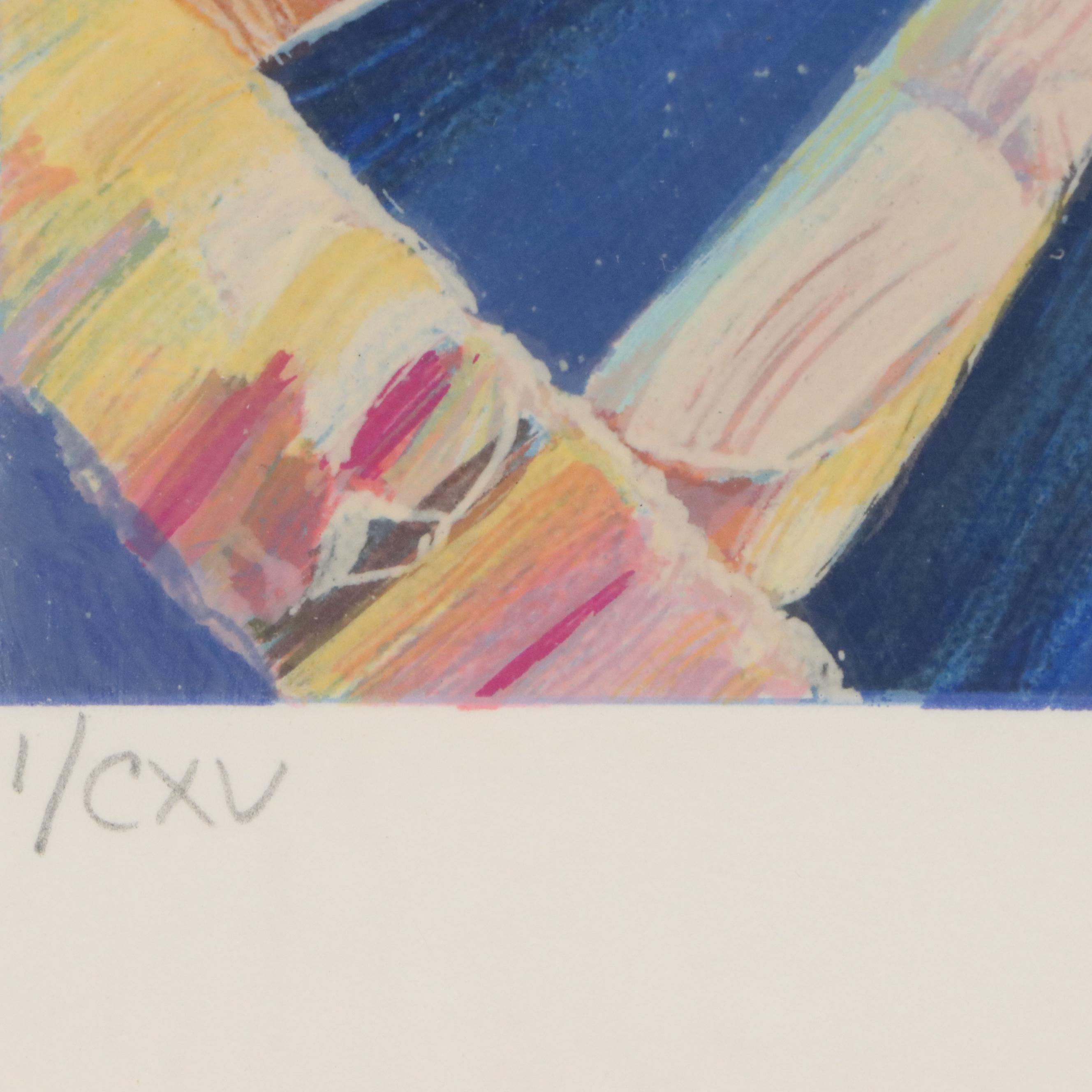 Howard Behrens Coastal Landscape Serigraph "Provence"