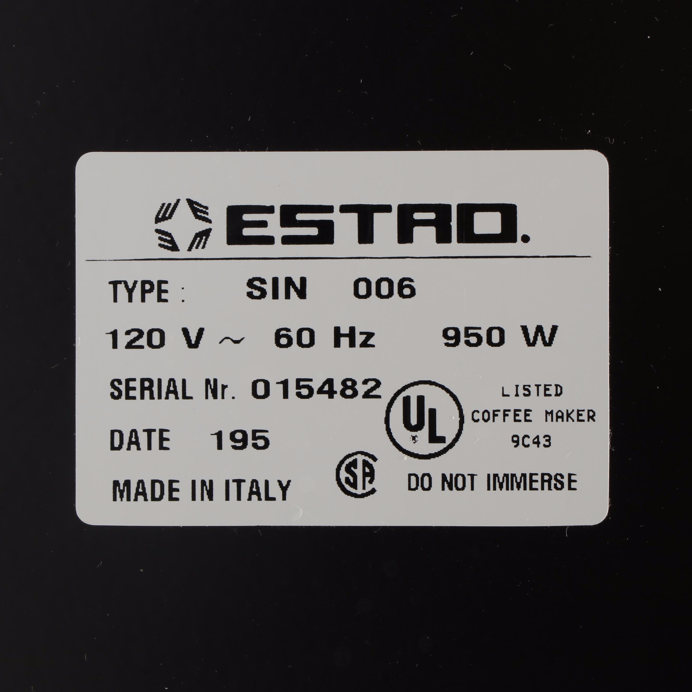 Estro Vapore Espresso Machine with Cutco Kitchen Knives