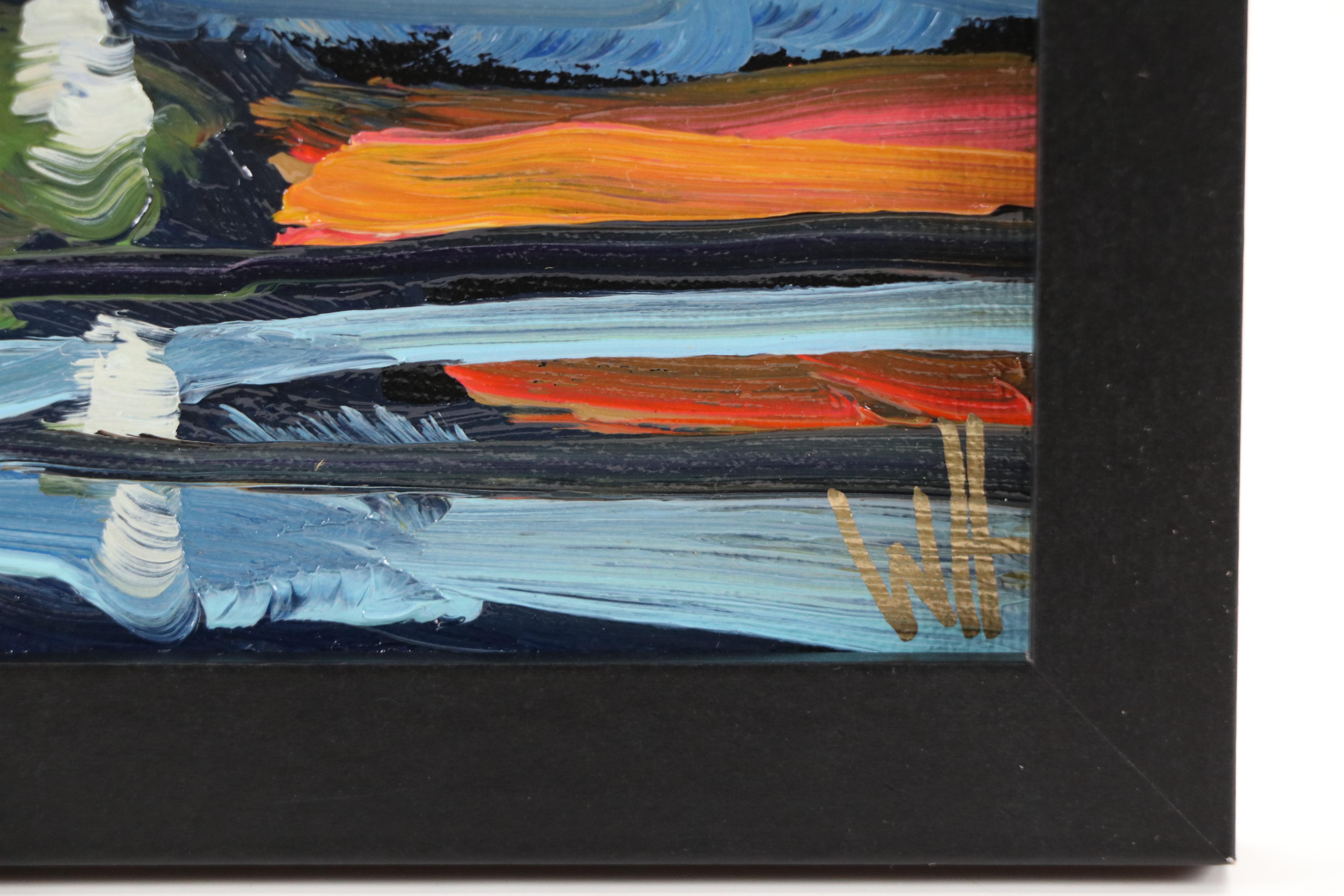 William Hawkins Sunset Landscape Oil Painting, 21st Century