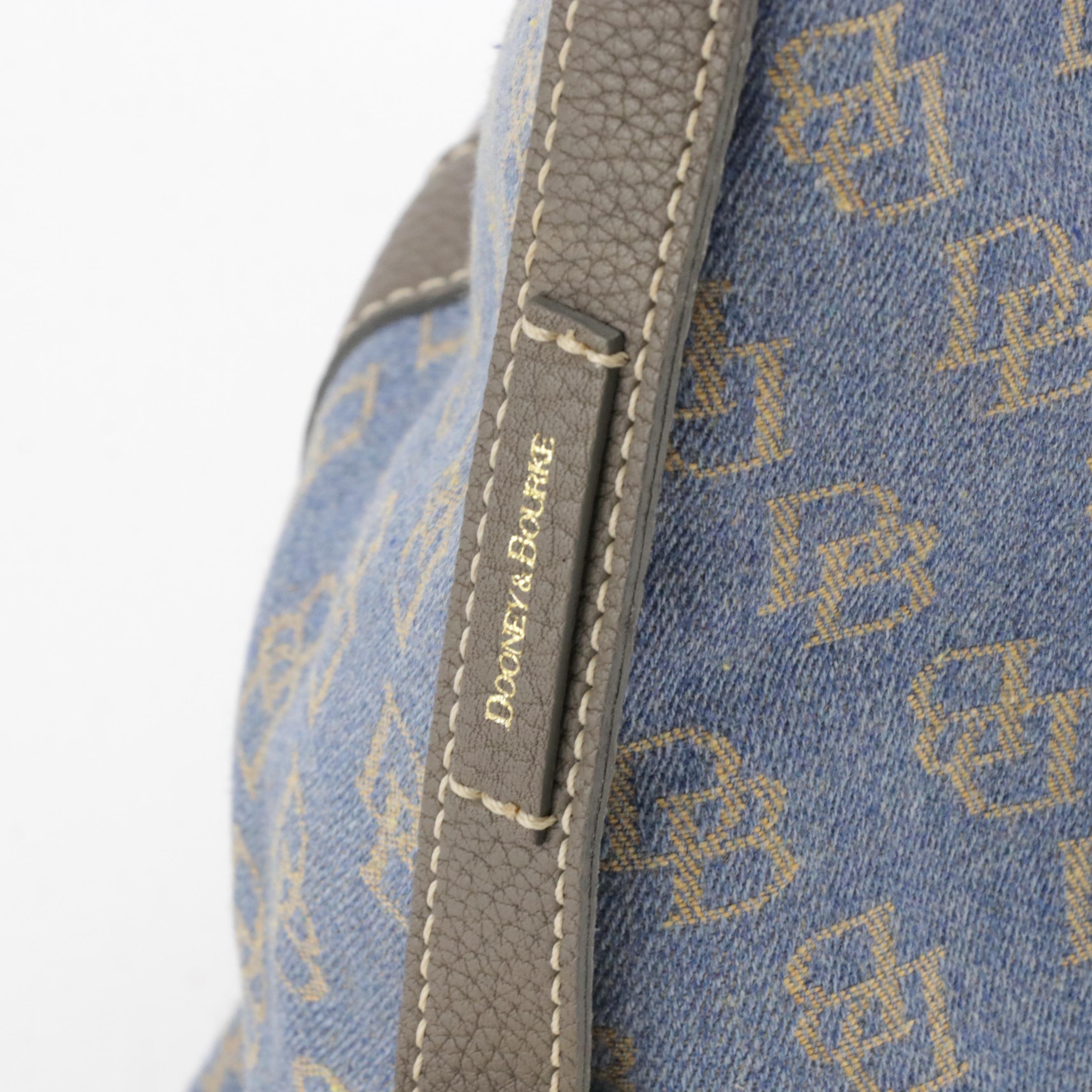 Dooney & Bourke Signature Denim Shoulder Satchel and Brahmin Bicolor Belt Bag