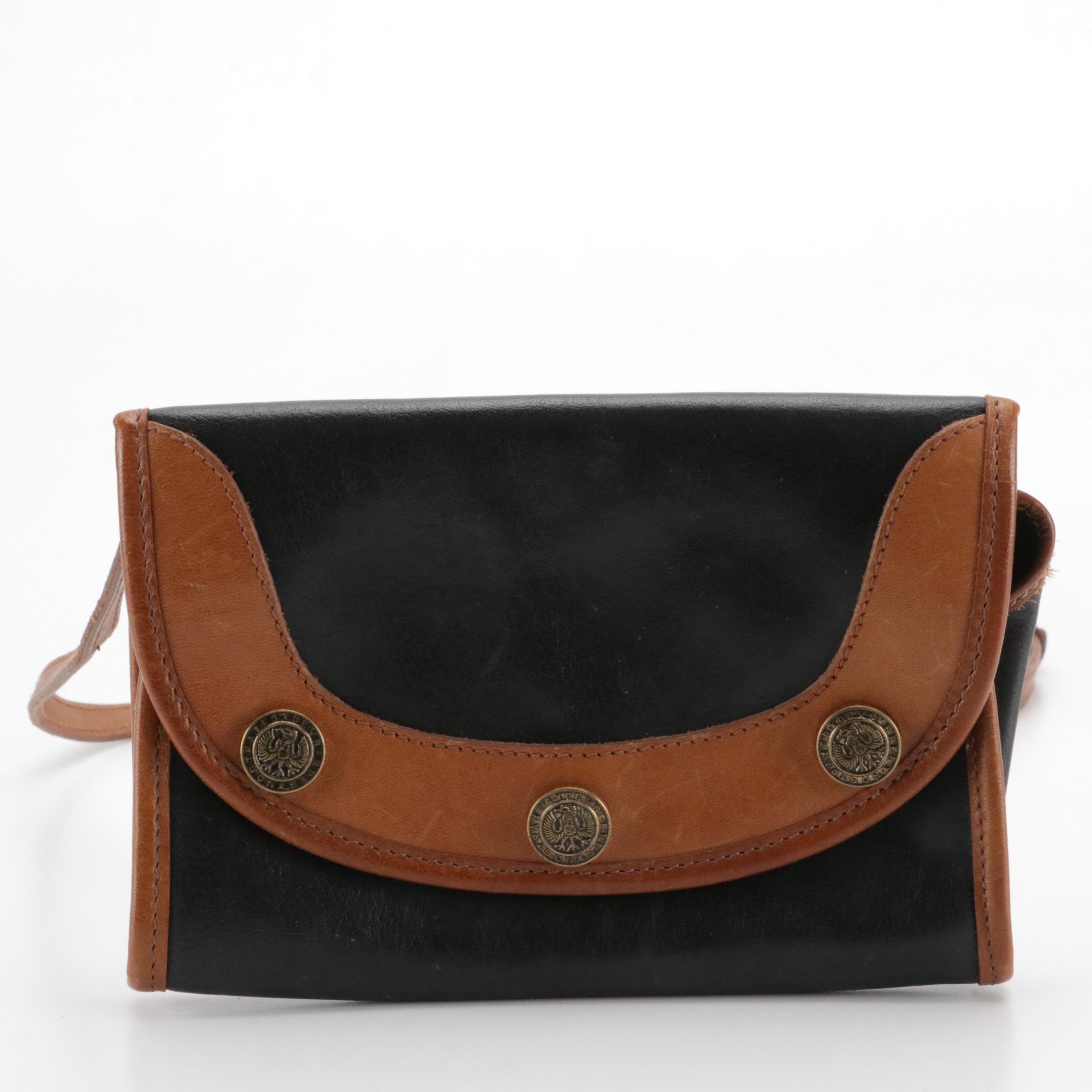 Dooney & Bourke Signature Denim Shoulder Satchel and Brahmin Bicolor Belt Bag