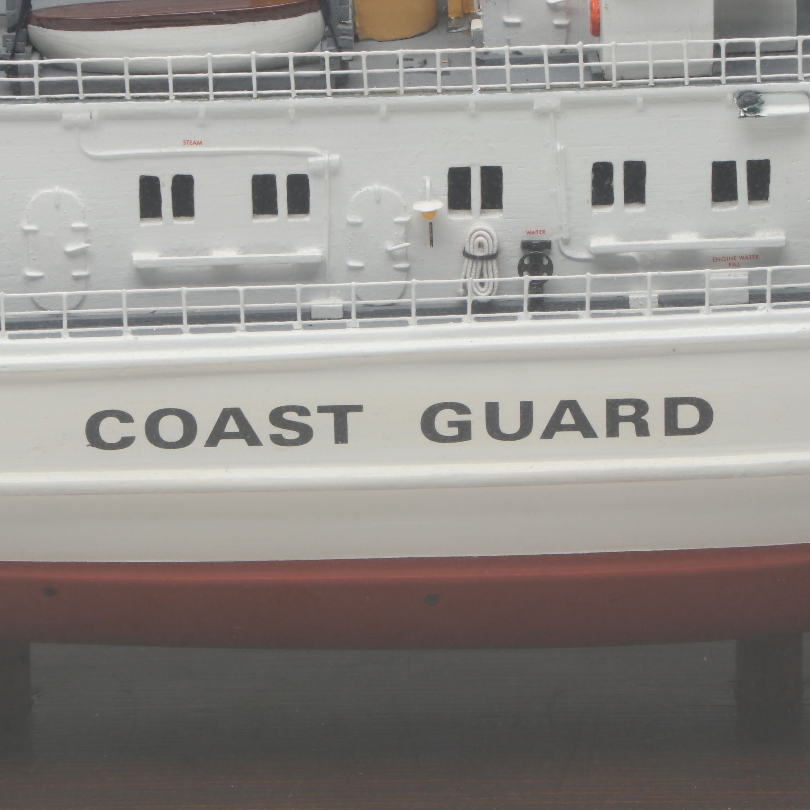 Handcrafted "Coast Guard" Wooden Model Ship