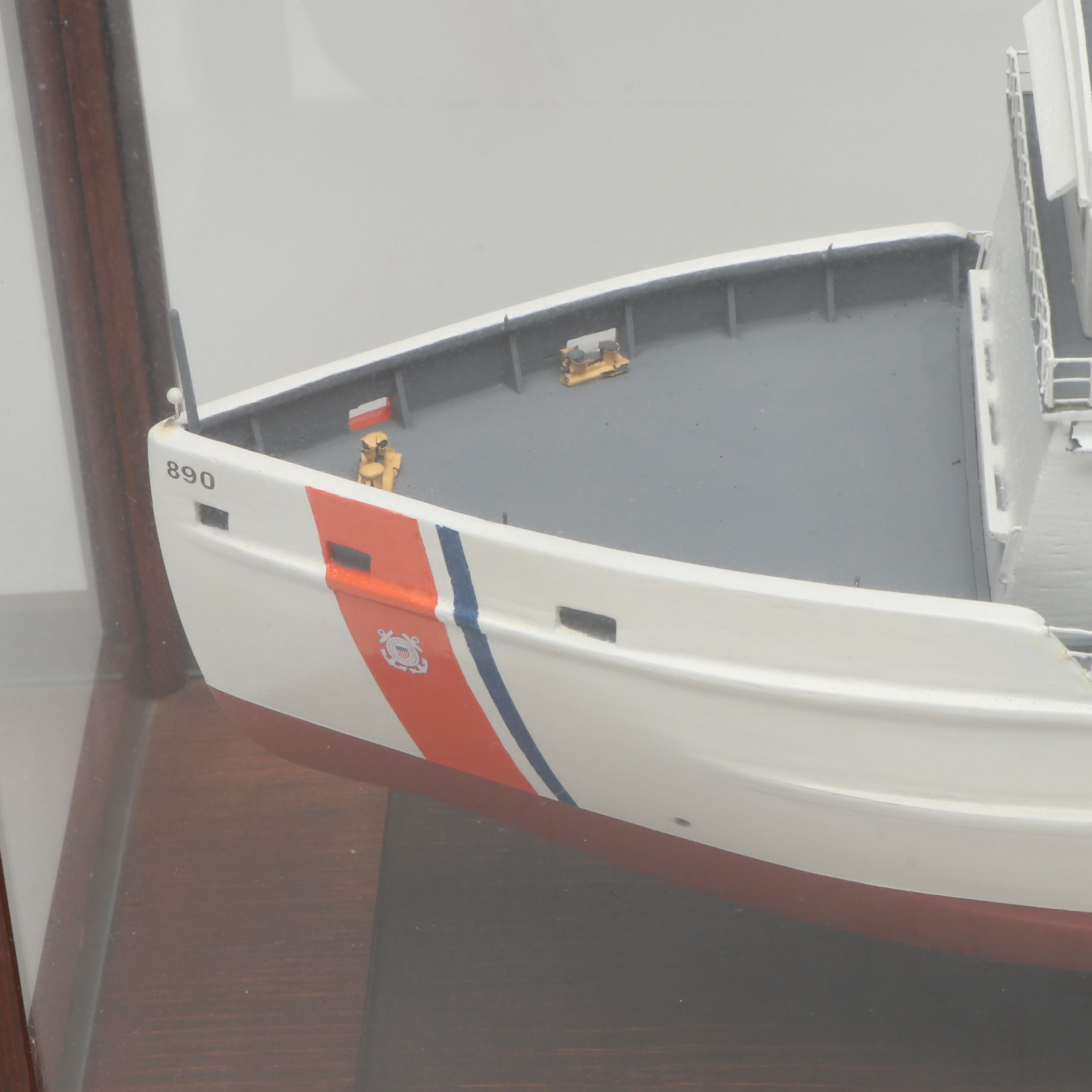 Handcrafted "Coast Guard" Wooden Model Ship