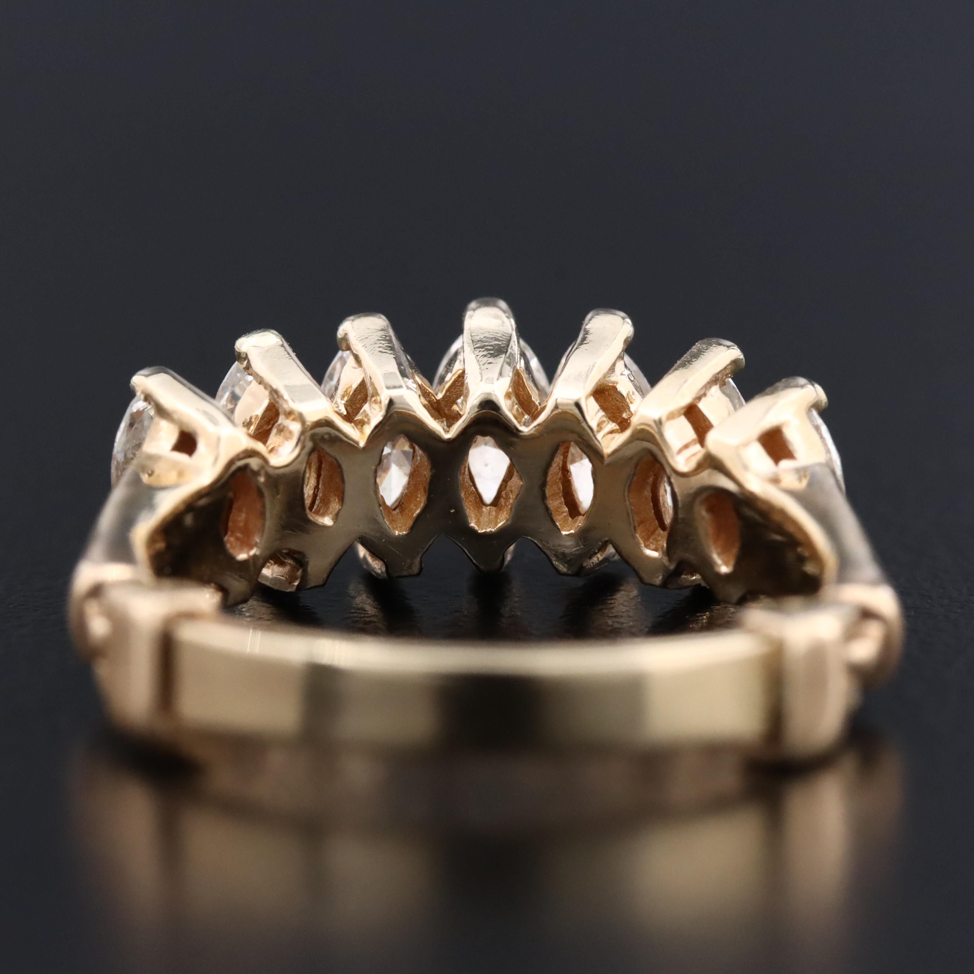 14K 1.83 CTW Diamond Pyramid Ring
