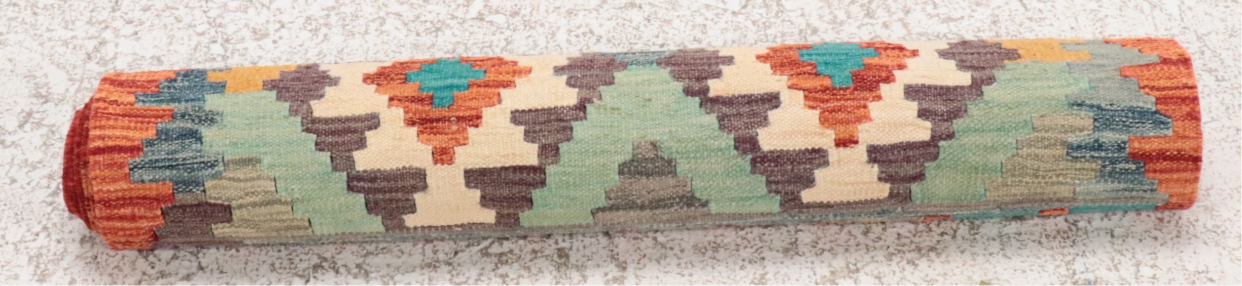 2'9 x 9'8 Handwoven Pakistani Kilim Carpet Runner Long Rug