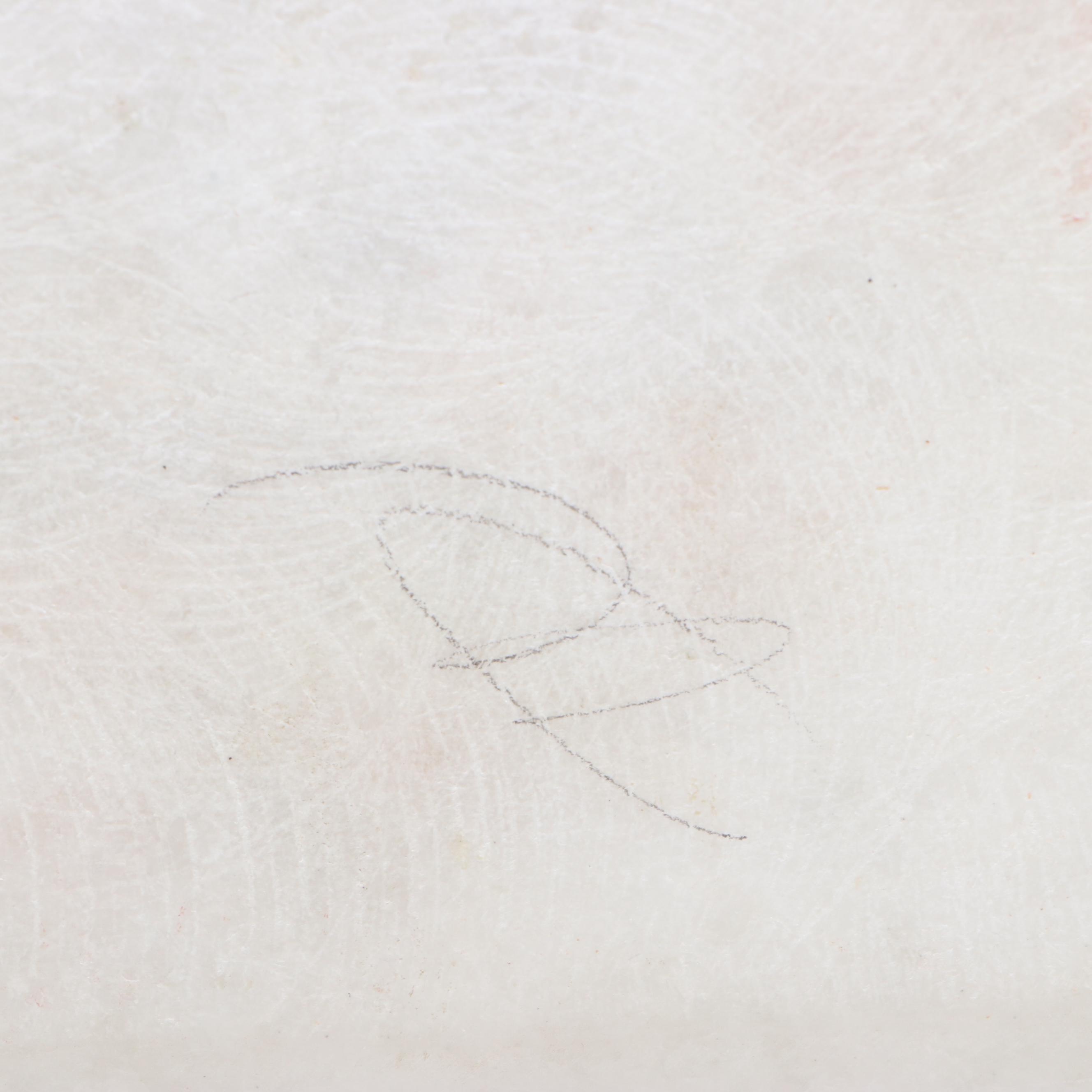 Marble Serving Trays Inlaid with Lapis Lazuli, Malachite and Abalone