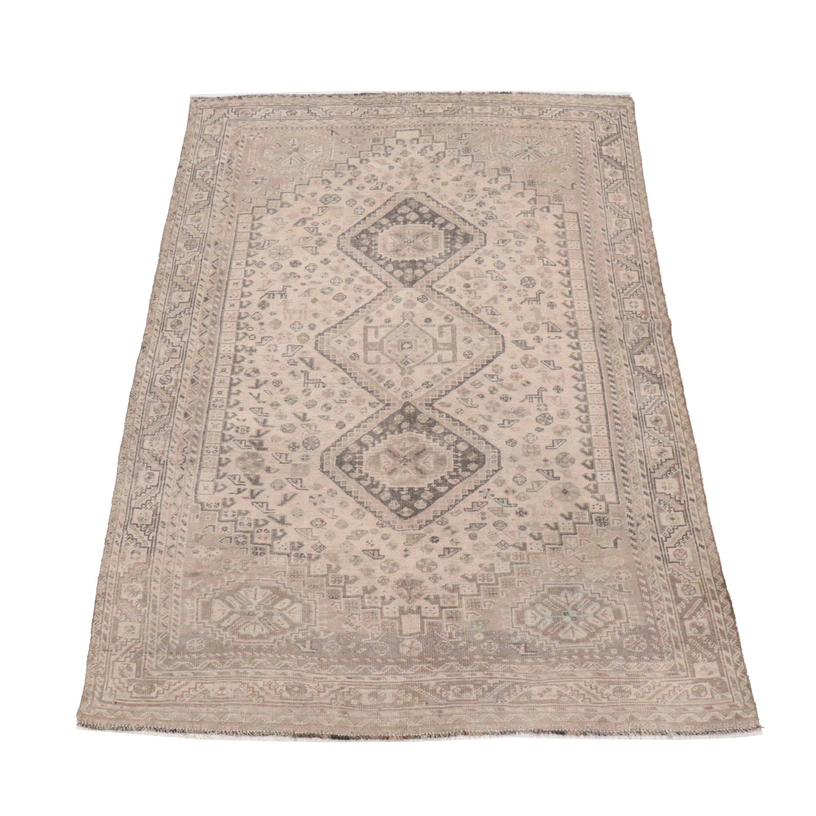 6'11 x 10'1 Hand-Knotted Persian Shiraz Area Rug