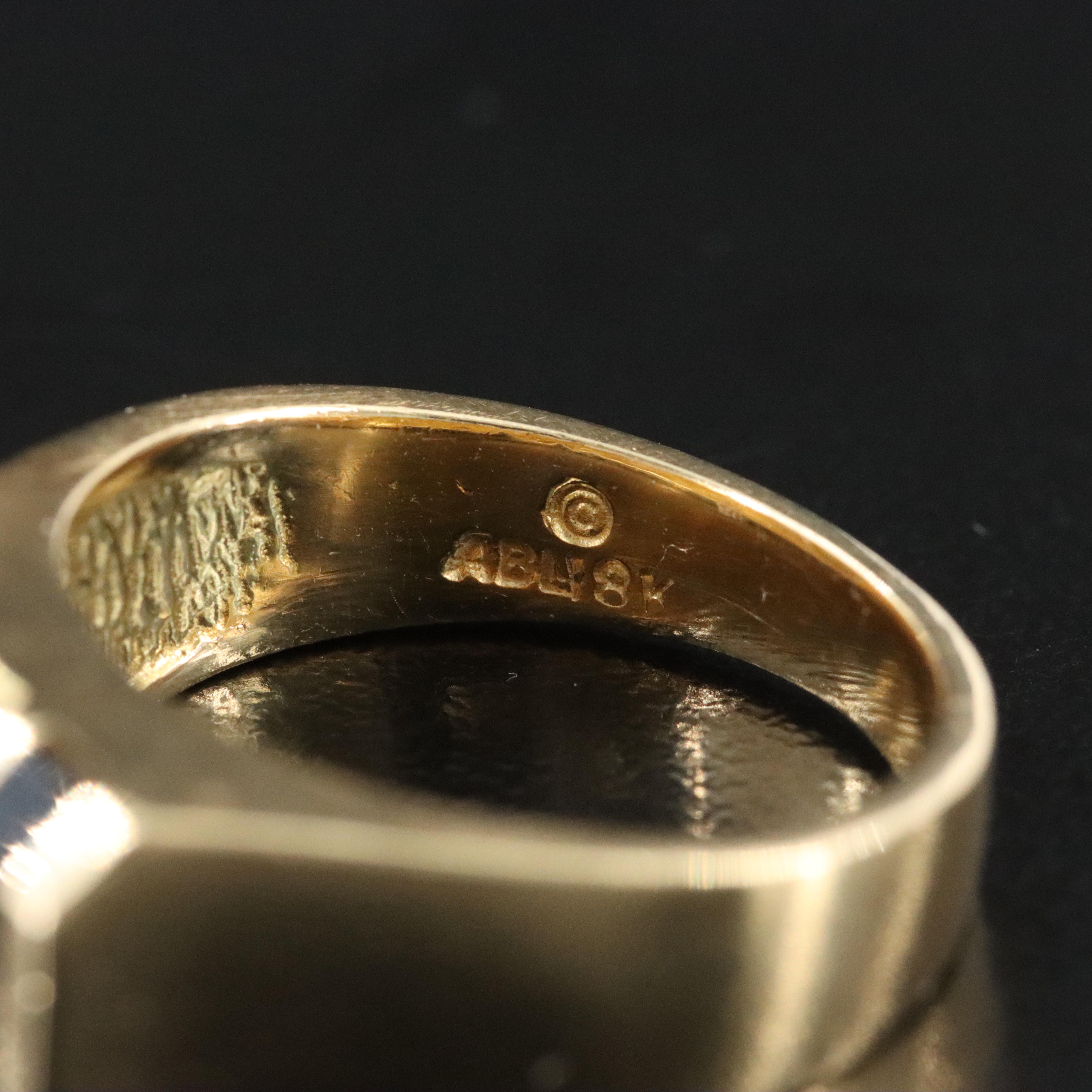 18K 0.25 CTW Diamond and Black Onyx Ring