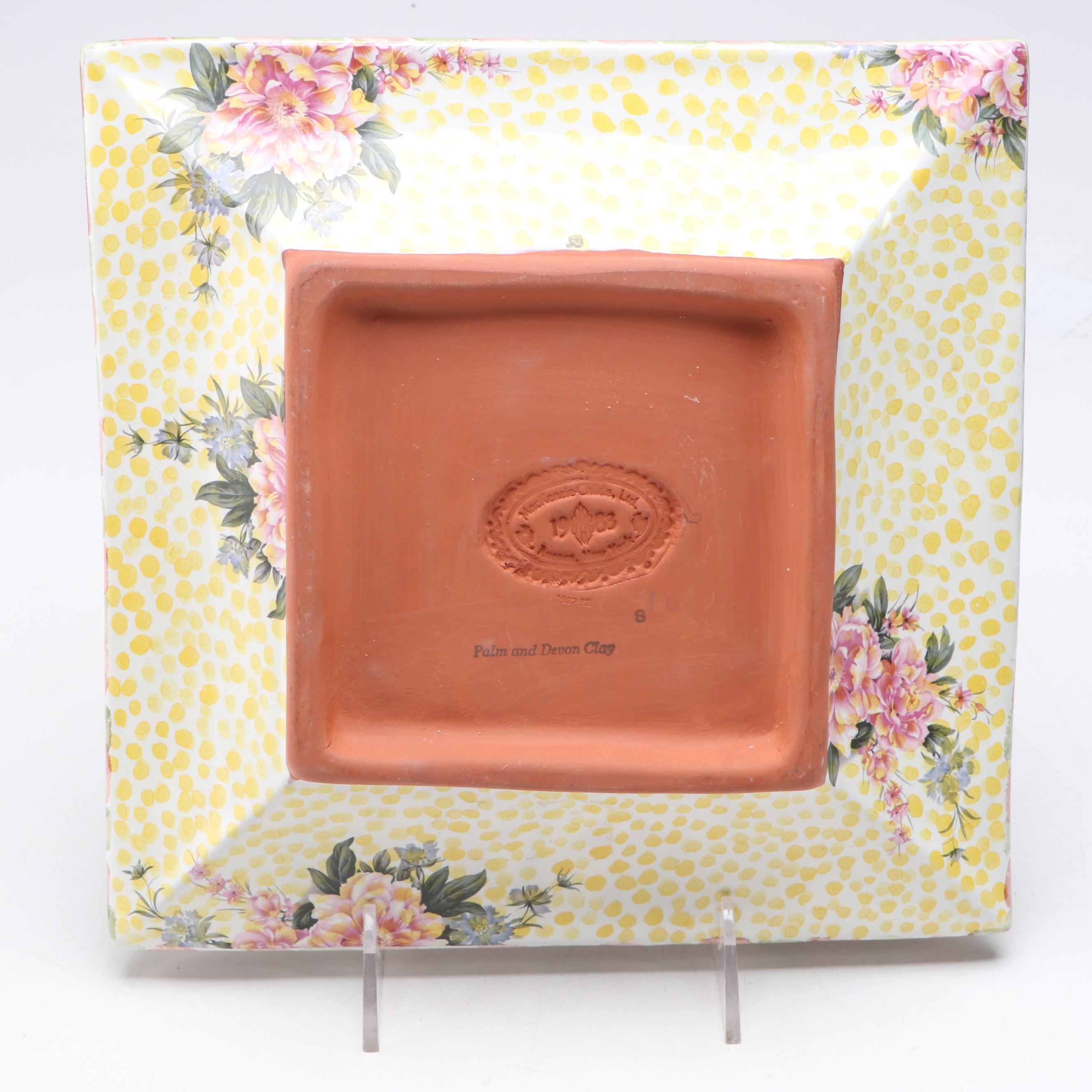 MacKenzie-Childs "Torquay" Ceramic Square Bowls and Plate