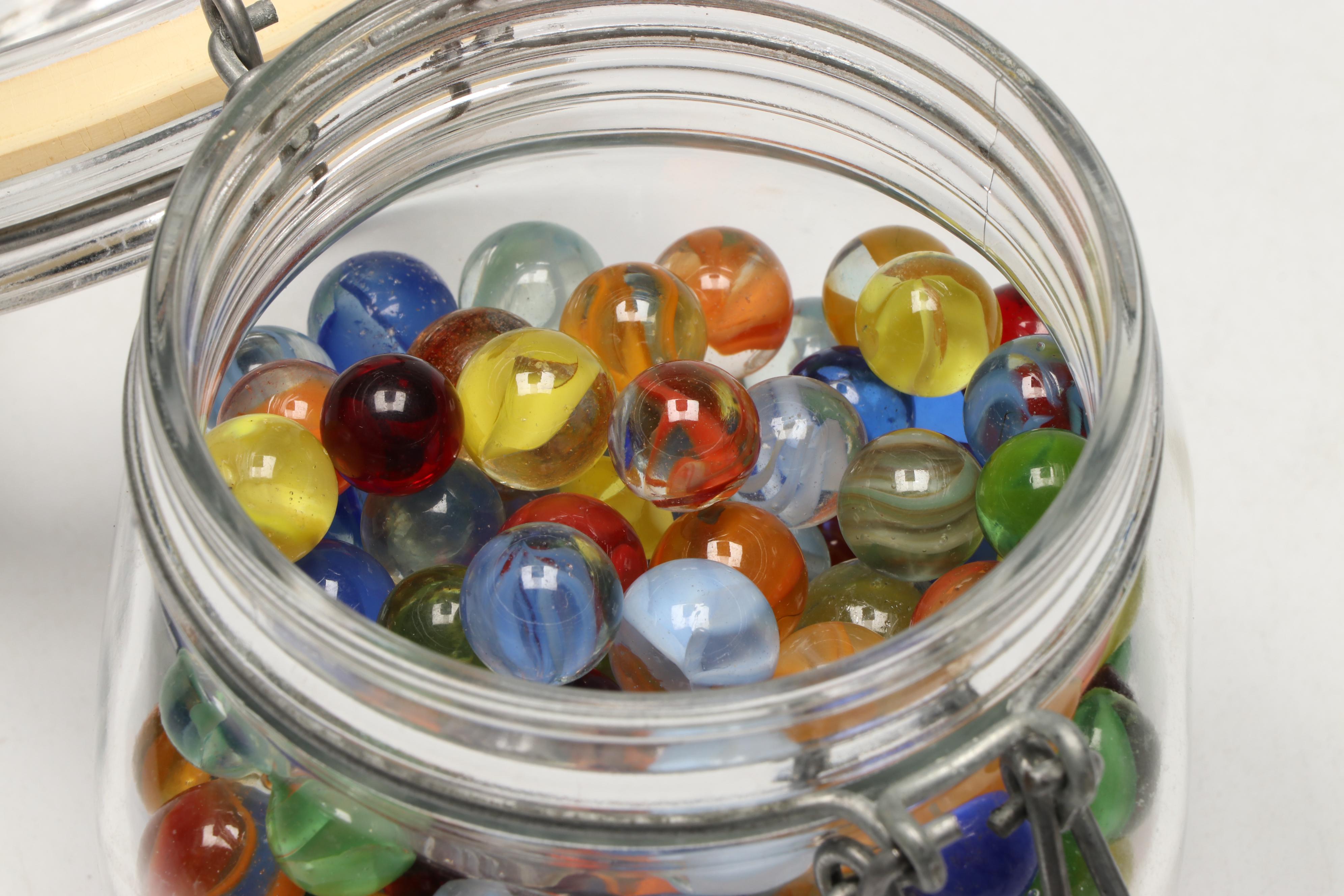Opaque, Whirlpool, and Other Glass Marbles