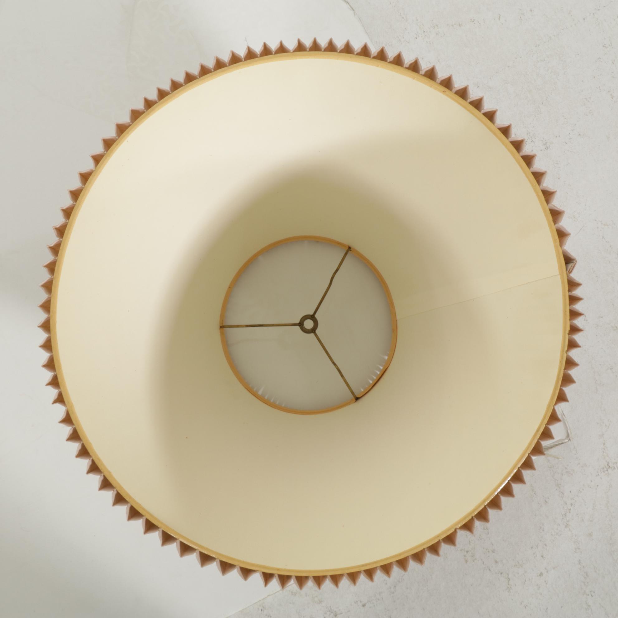 Pair of Ceramic Vase Table Lamps With Artemis Studios Pleated Shades